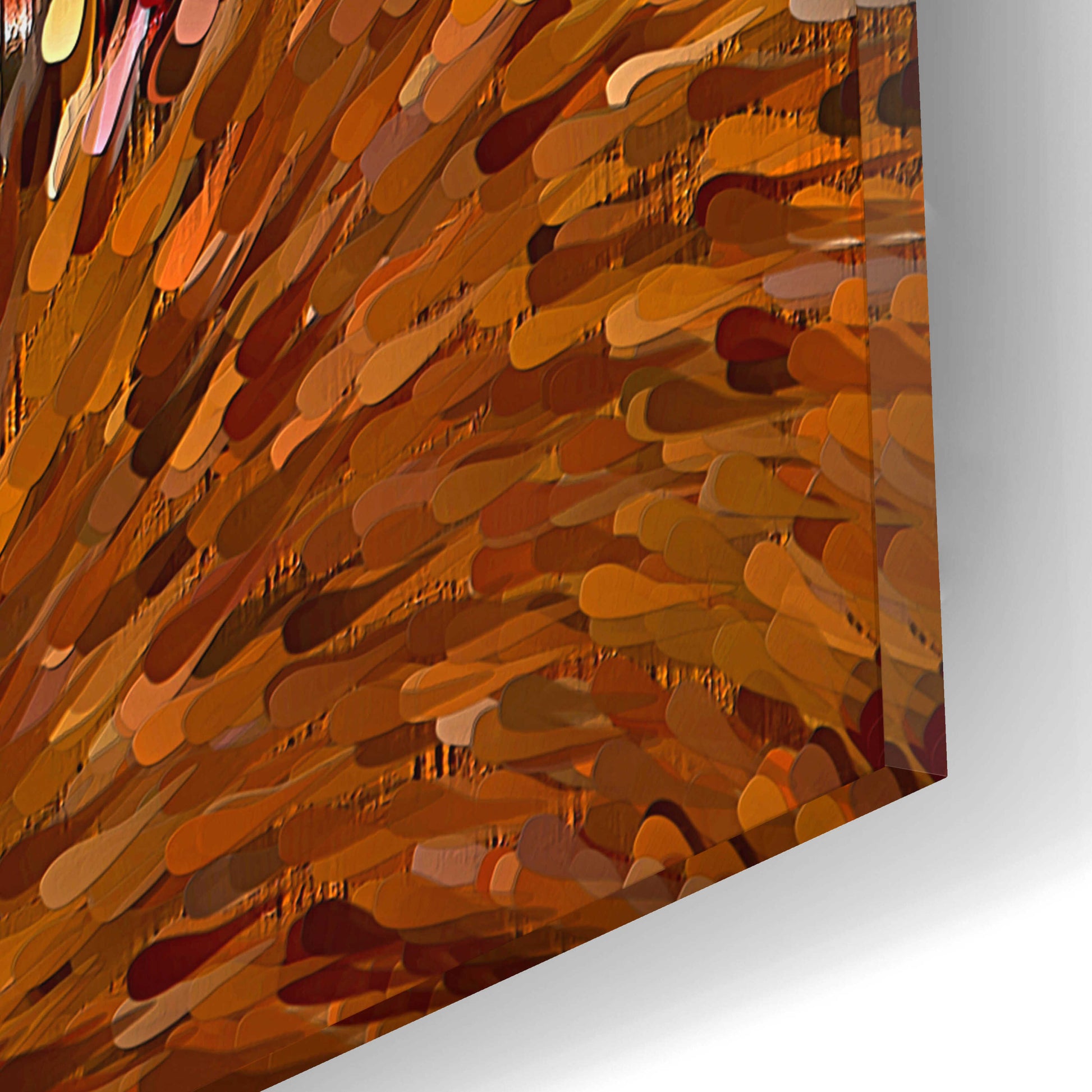 Epic Art 'Fall on Fire' by David Manlove, Acrylic Glass Wall Art,12x12