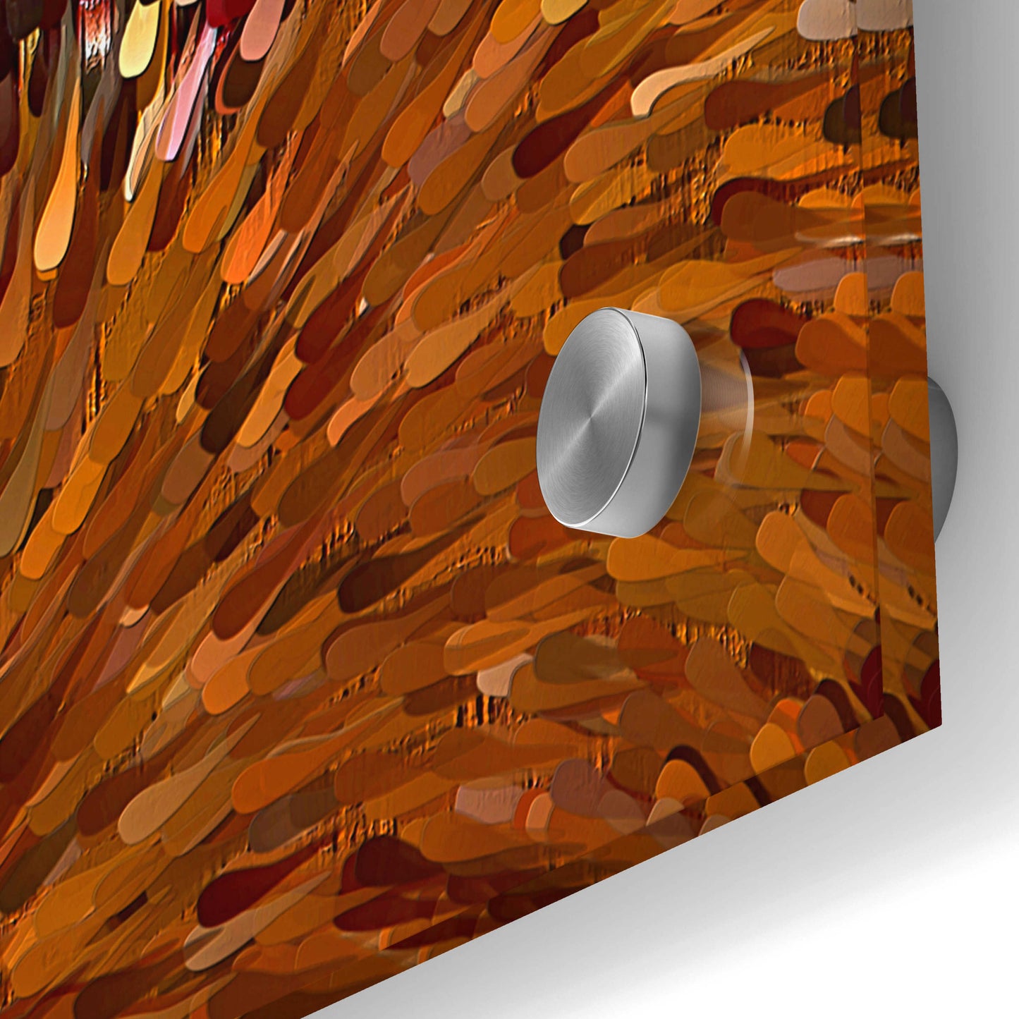 Epic Art 'Fall on Fire' by David Manlove, Acrylic Glass Wall Art,36x36