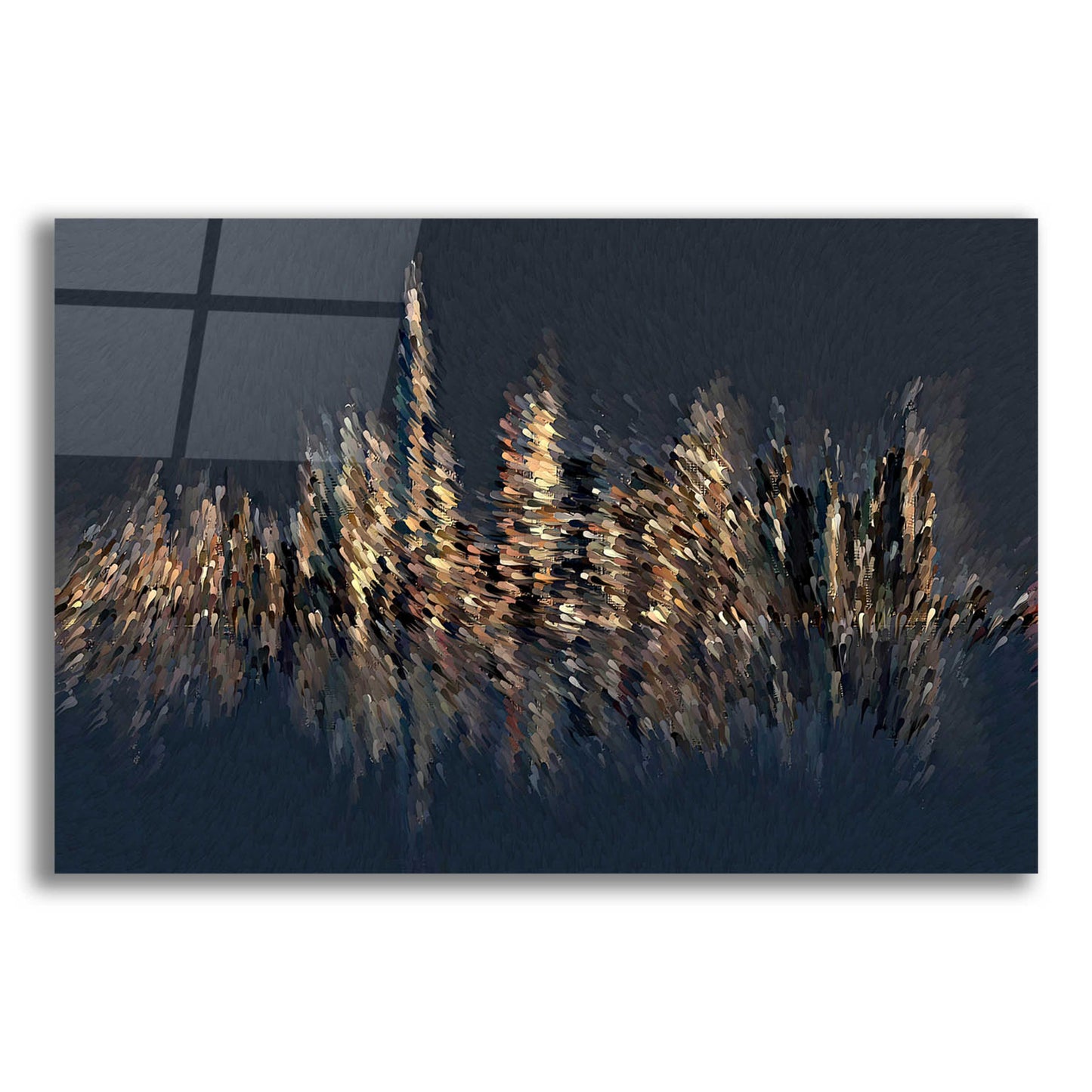 Epic Art 'New York Splash' by David Manlove, Acrylic Glass Wall Art,16x12