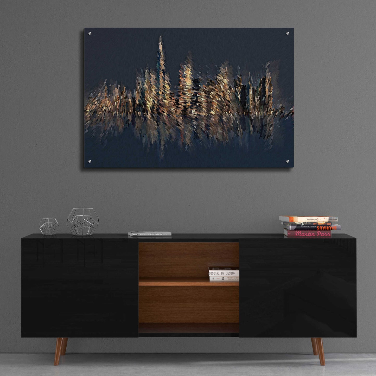 Epic Art 'New York Splash' by David Manlove, Acrylic Glass Wall Art,36x24