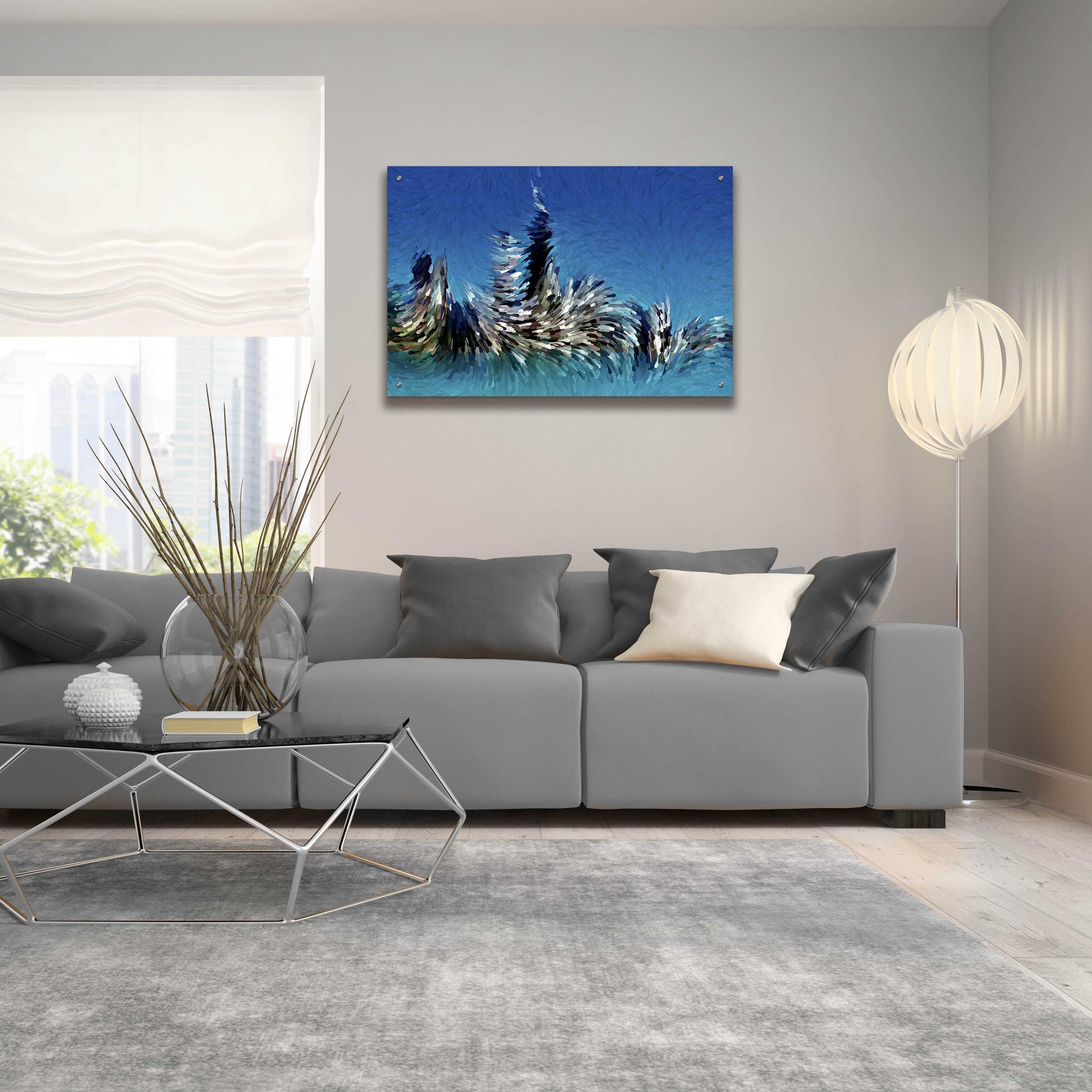 Epic Art 'Windy City' by David Manlove, Acrylic Glass Wall Art,36x24