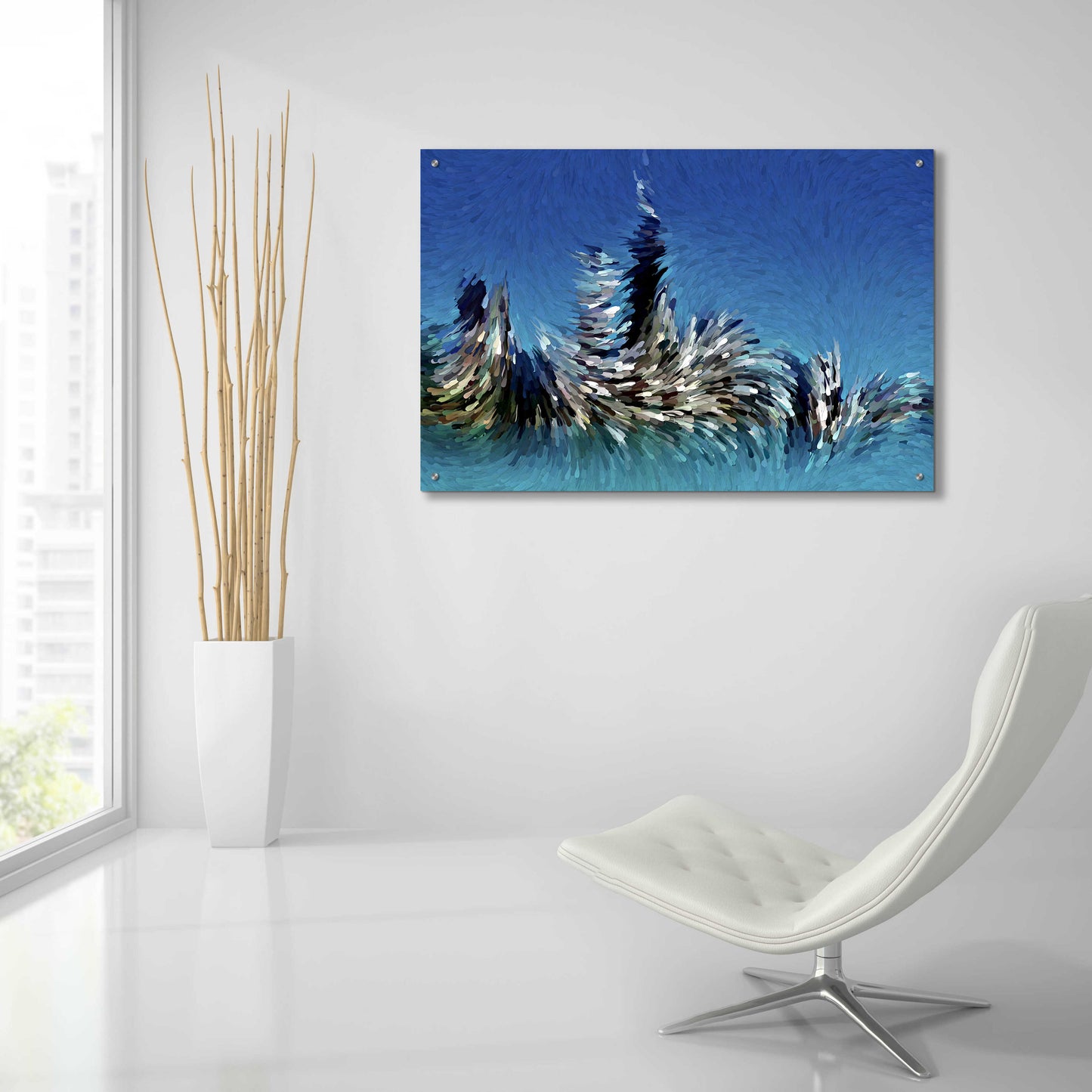 Epic Art 'Windy City' by David Manlove, Acrylic Glass Wall Art,36x24