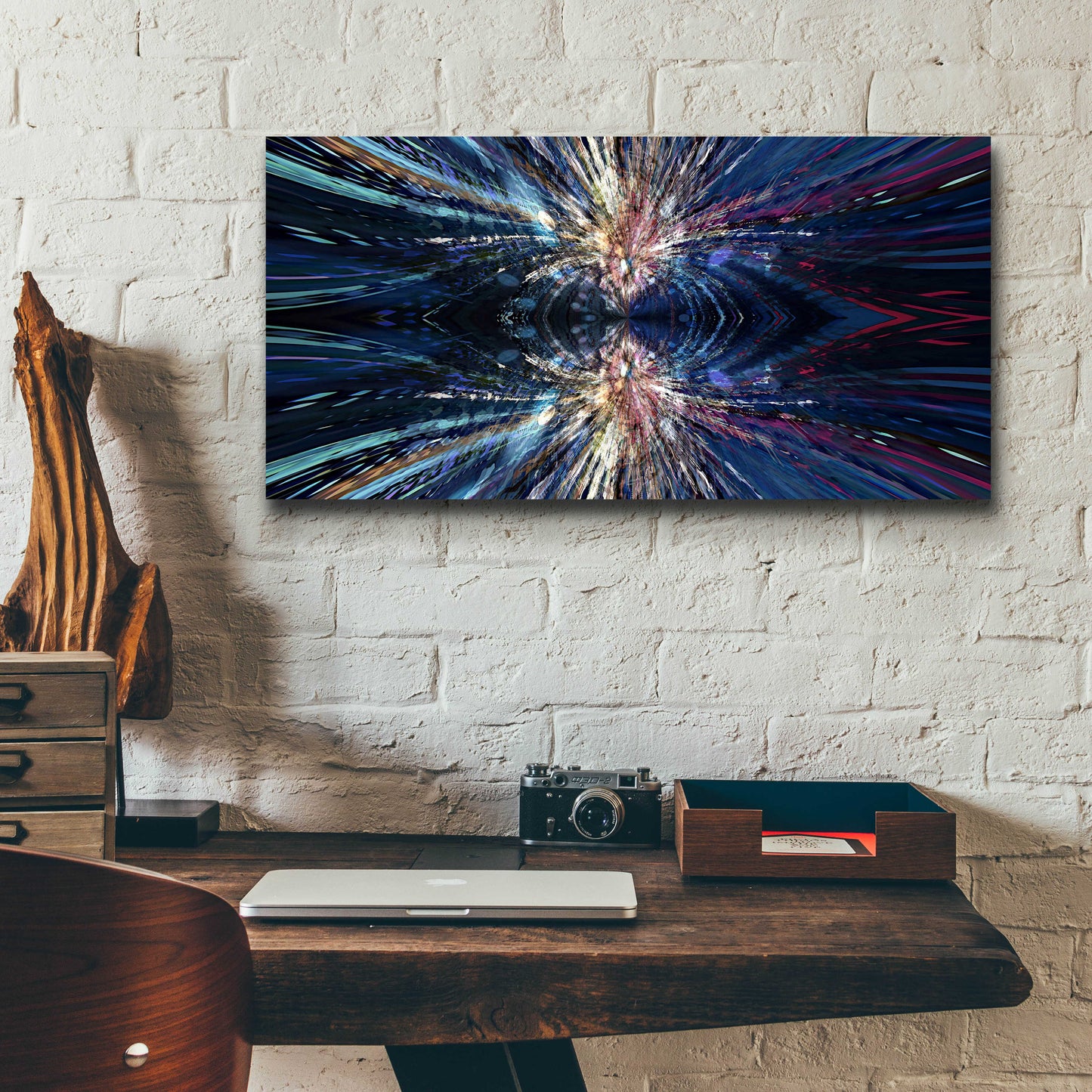 Epic Art 'A Space Odyssey' by David Manlove, Acrylic Glass Wall Art,24x12