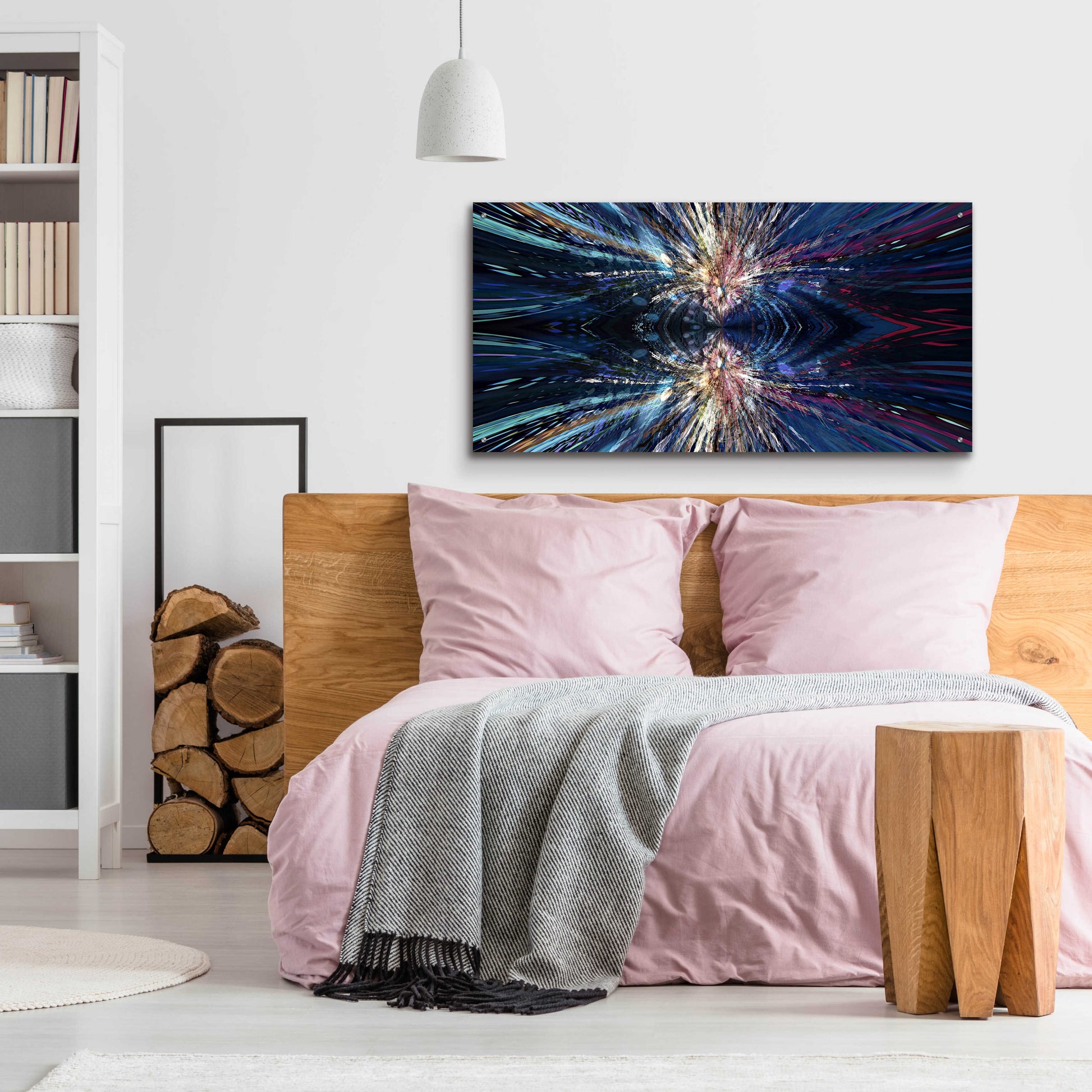 Epic Art 'A Space Odyssey' by David Manlove, Acrylic Glass Wall Art,48x24