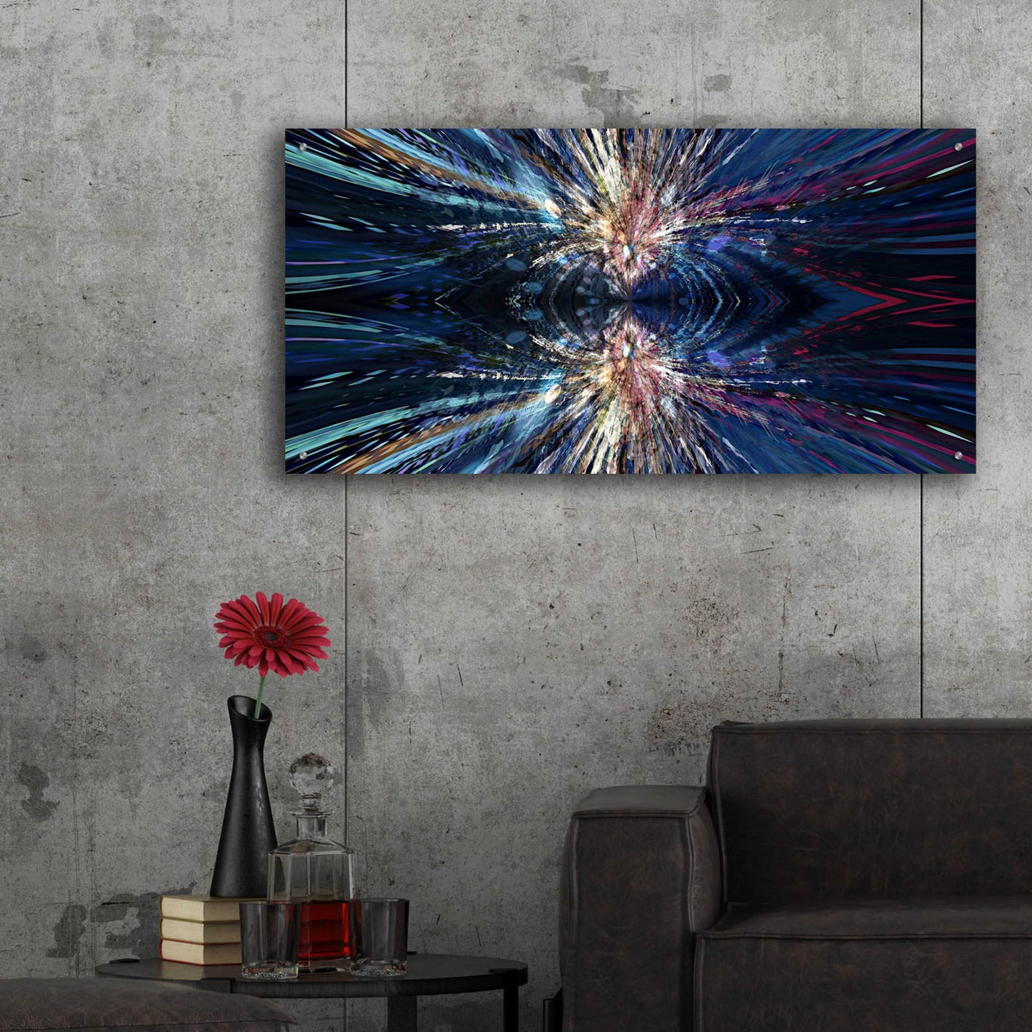 Epic Art 'A Space Odyssey' by David Manlove, Acrylic Glass Wall Art,48x24