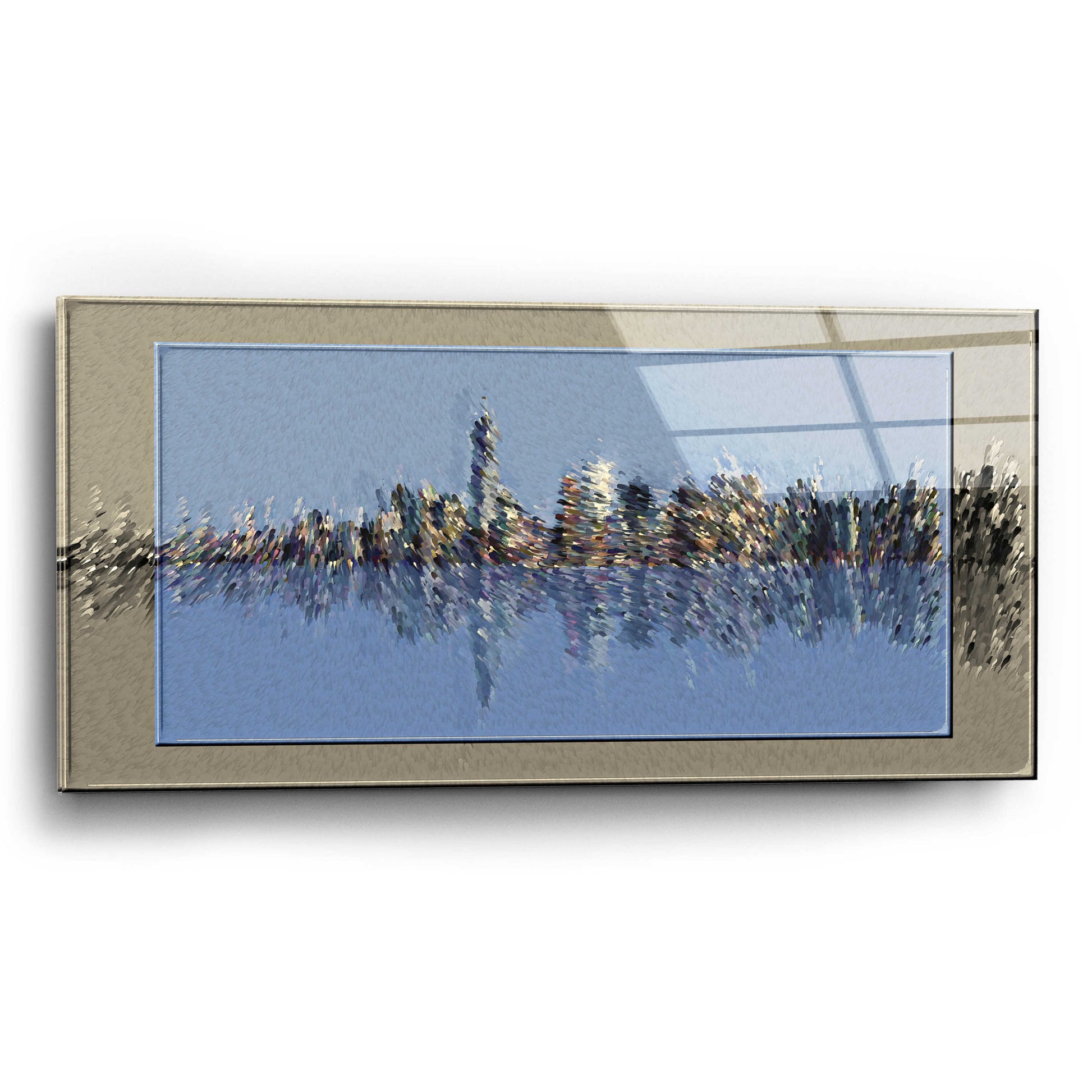 Epic Art 'New York Splash 3' by David Manlove, Acrylic Glass Wall Art,24x12