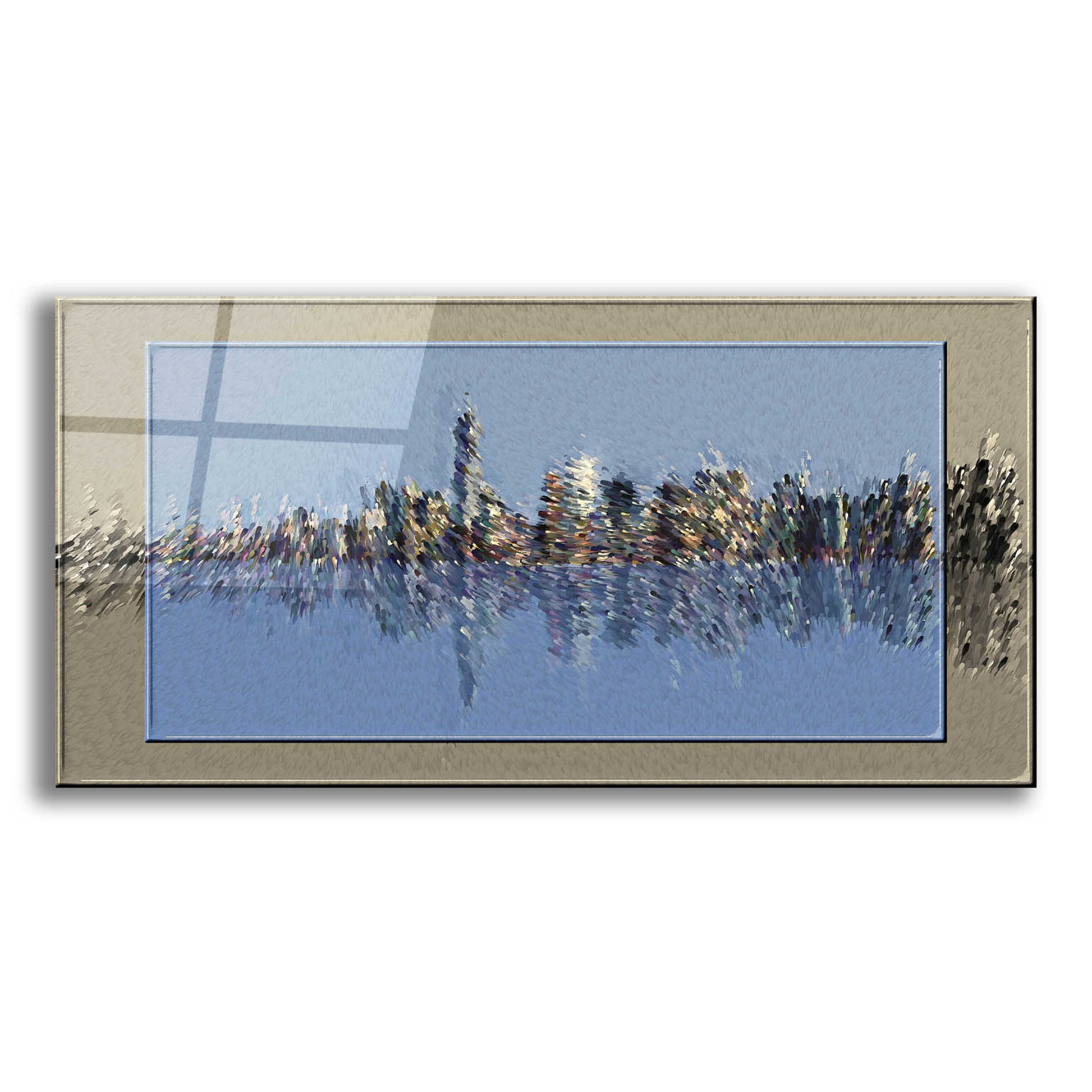 Epic Art 'New York Splash 3' by David Manlove, Acrylic Glass Wall Art,24x12