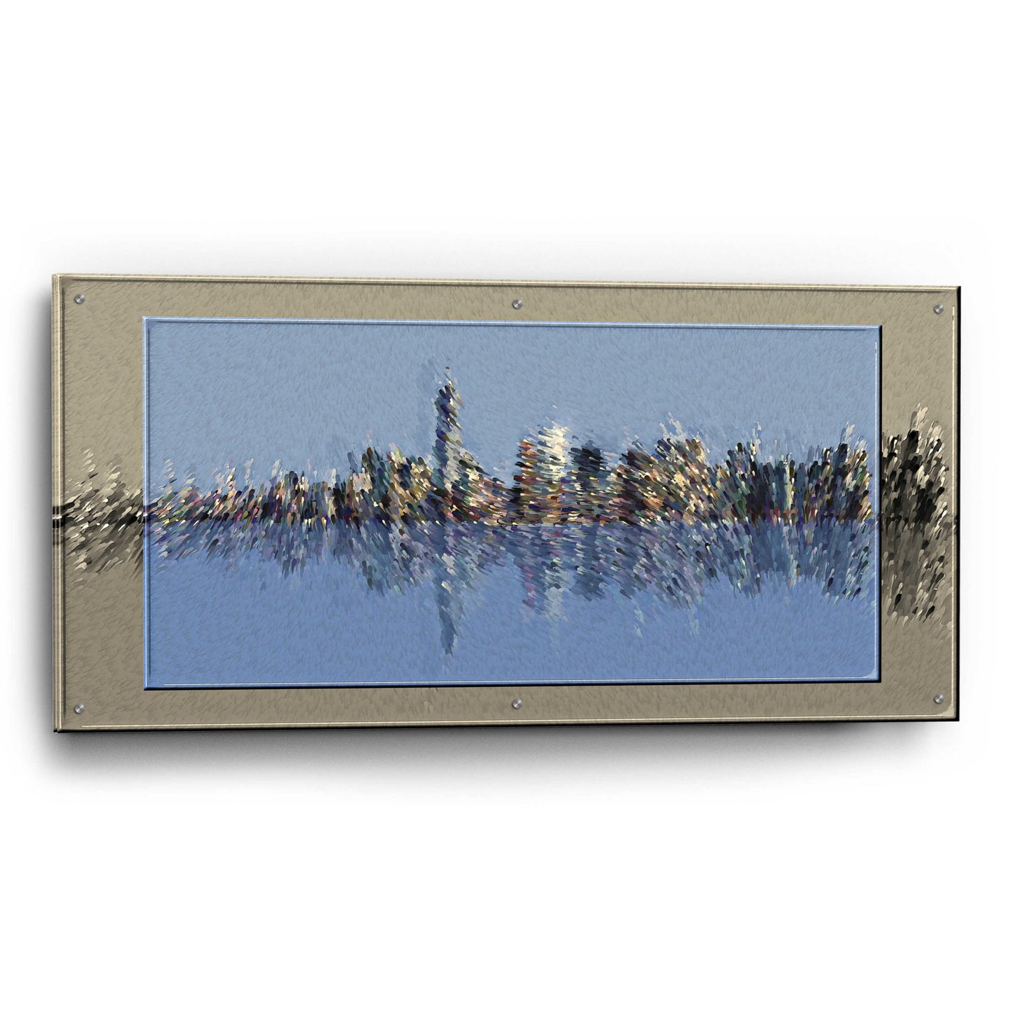 Epic Art 'New York Splash 3' by David Manlove, Acrylic Glass Wall Art,48x24