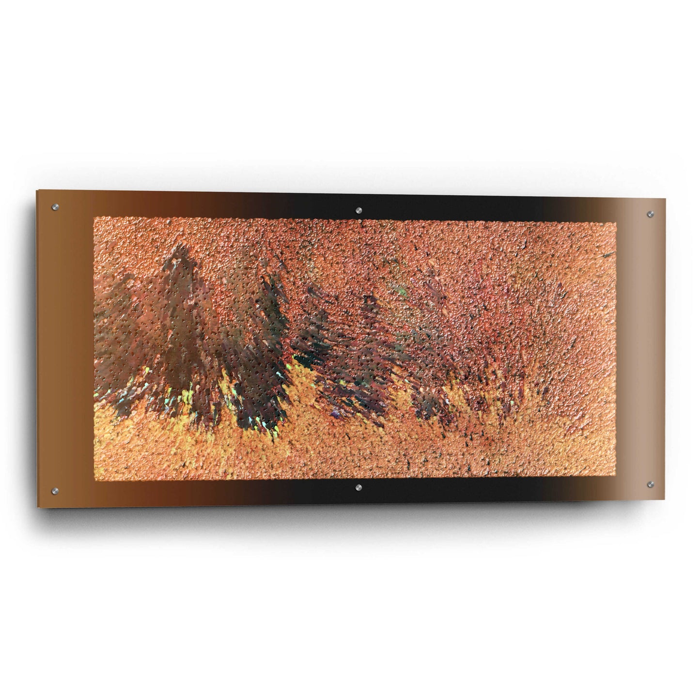 Epic Art 'Rust 2' by David Manlove, Acrylic Glass Wall Art,48x24