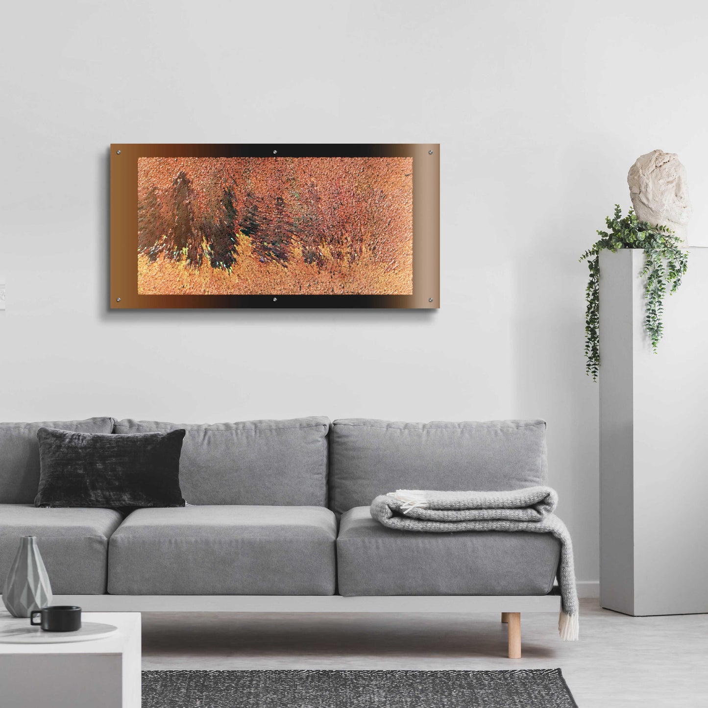 Epic Art 'Rust 2' by David Manlove, Acrylic Glass Wall Art,48x24