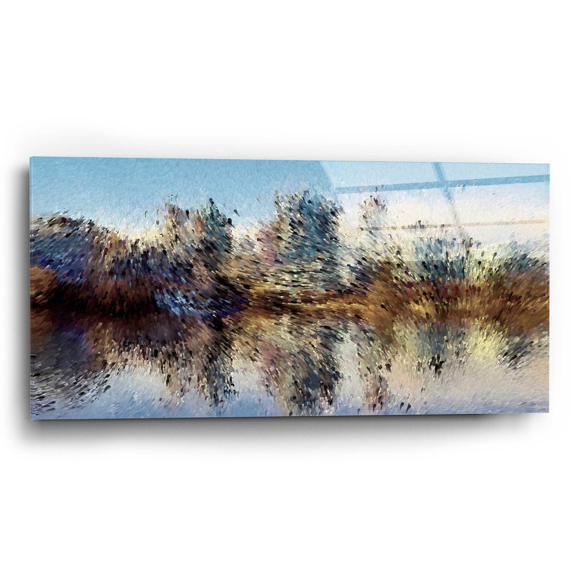 Epic Art 'Urban Lake Wind' by David Manlove, Acrylic Glass Wall Art,24x12