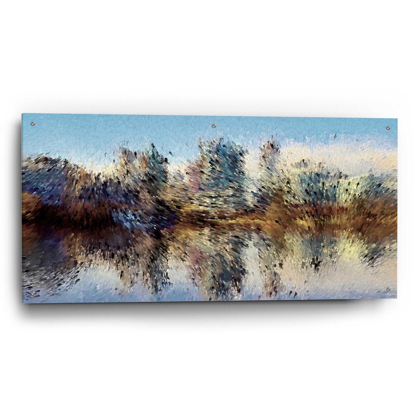 Epic Art 'Urban Lake Wind' by David Manlove, Acrylic Glass Wall Art,48x24