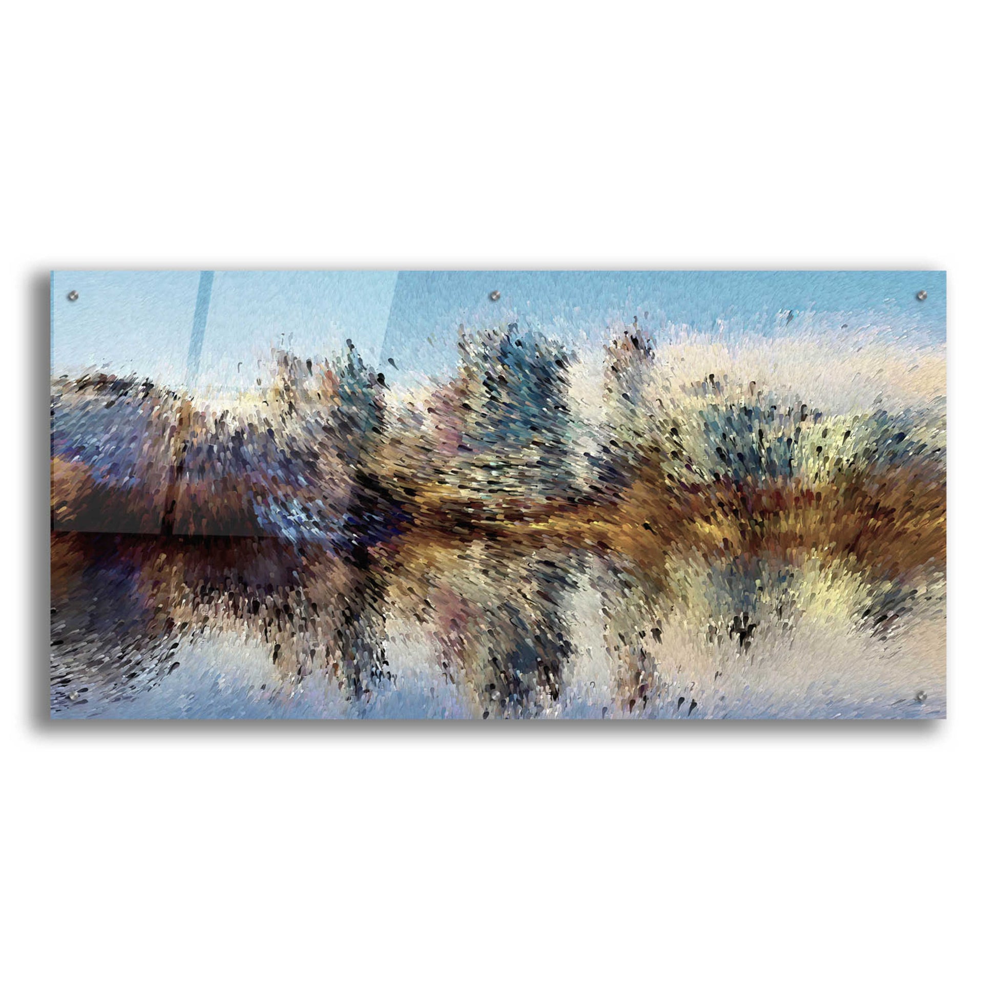 Epic Art 'Urban Lake Wind' by David Manlove, Acrylic Glass Wall Art,48x24