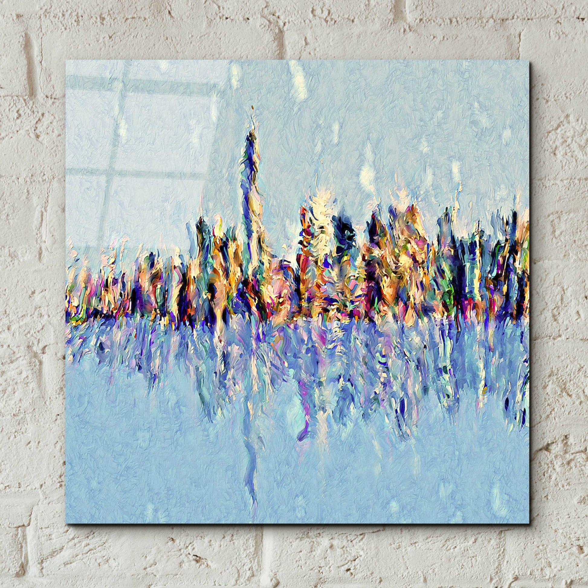 Epic Art 'New York Guache' by David Manlove, Acrylic Glass Wall Art,12x12