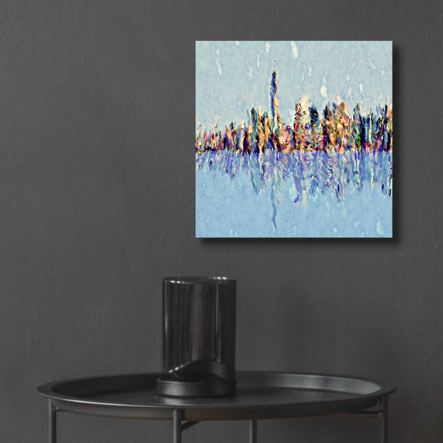 Epic Art 'New York Guache' by David Manlove, Acrylic Glass Wall Art,12x12