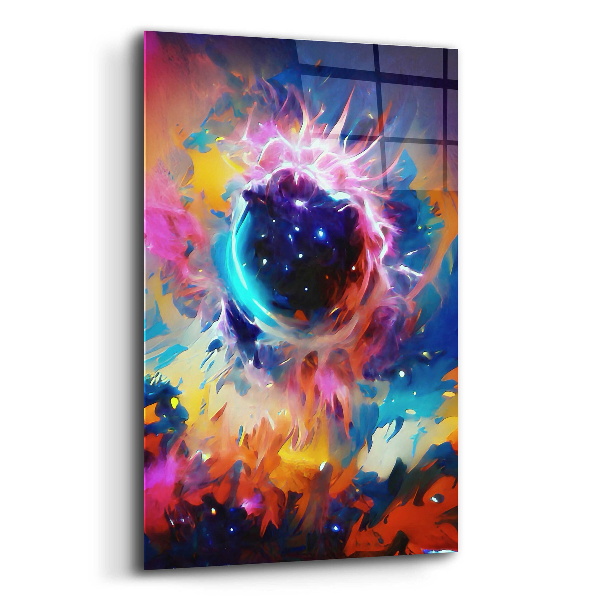 Epic Art 'Black Sun' by David Manlove, Acrylic Glass Wall Art,12x16