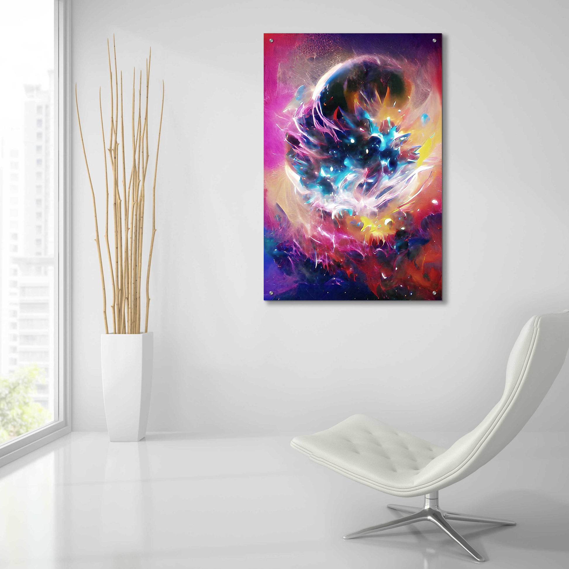 Epic Art 'The Merger' by David Manlove, Acrylic Glass Wall Art,24x36