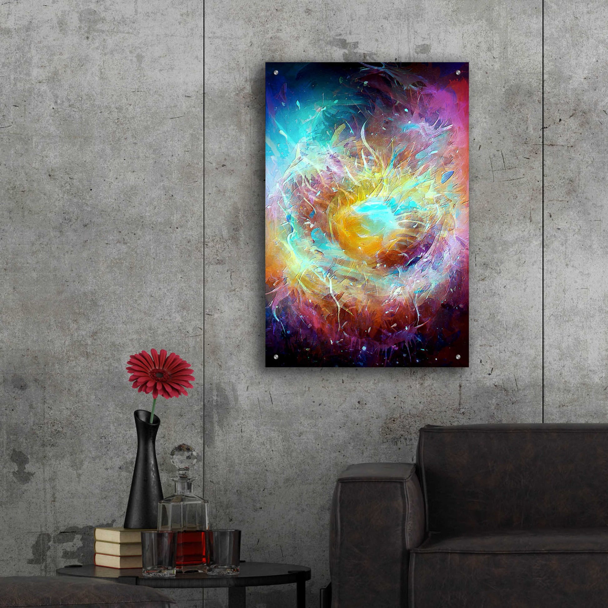 Epic Art 'Ai Astronomy 1' by David Manlove, Acrylic Glass Wall Art,24x36