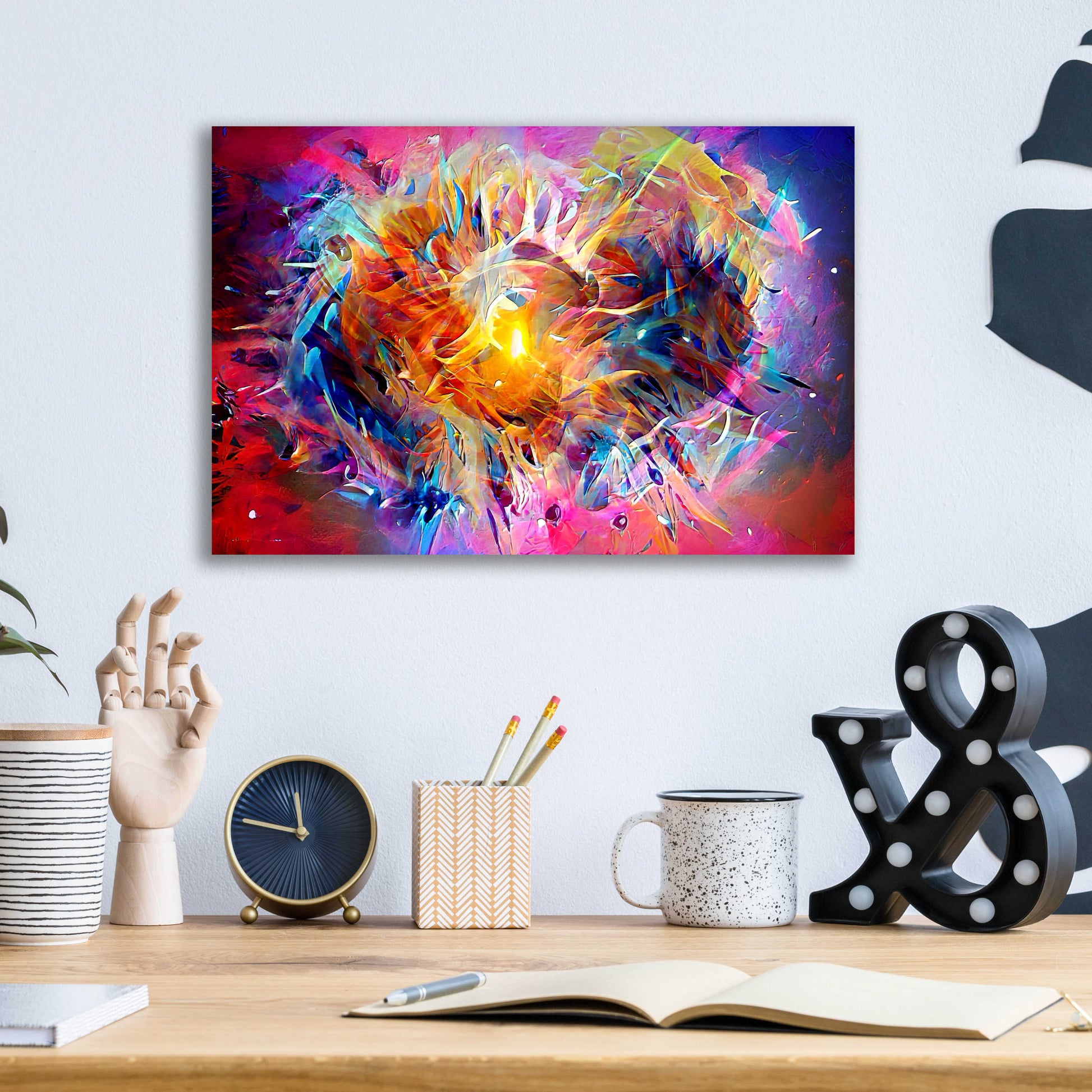 Epic Art 'Ai Astronomy 2' by David Manlove, Acrylic Glass Wall Art,16x12