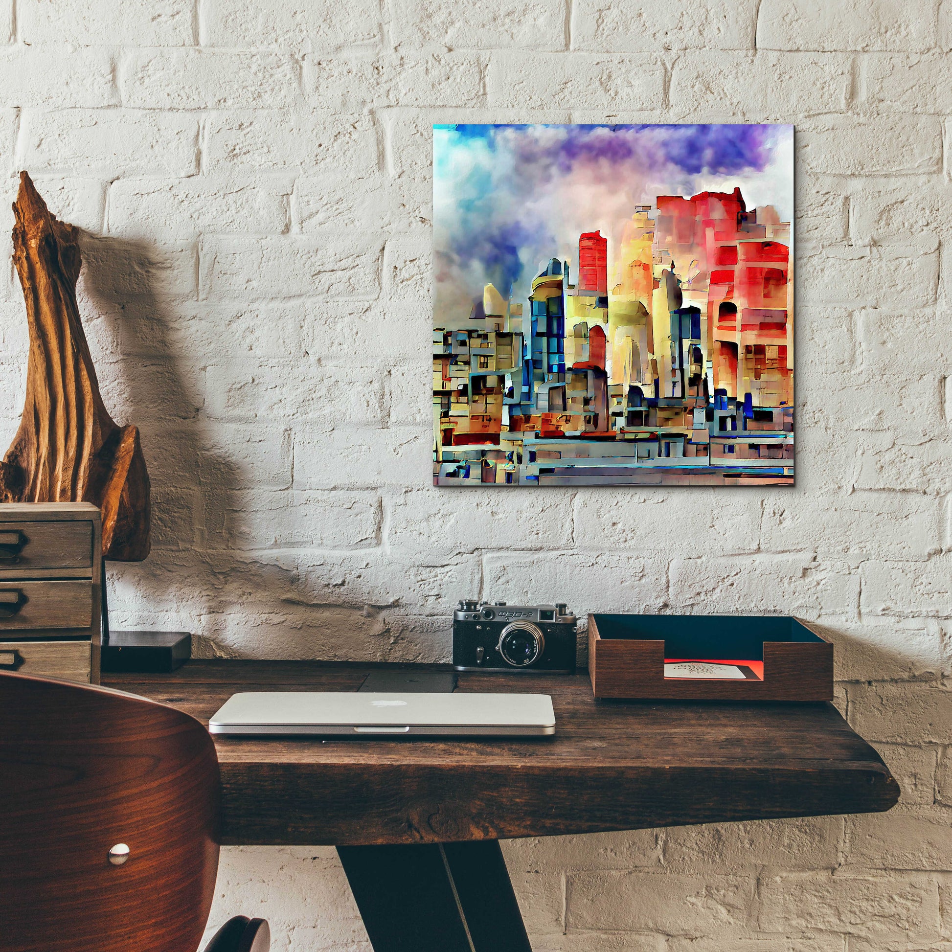 Epic Art 'Colorful Architecture 2' by David Manlove, Acrylic Glass Wall Art,12x12