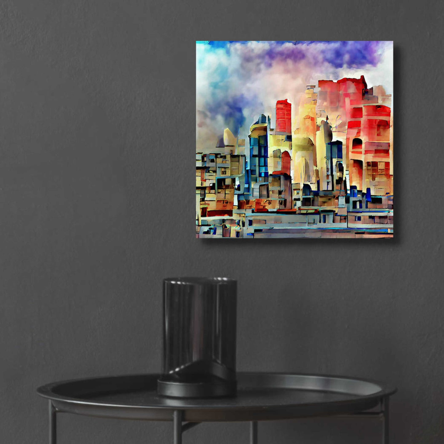 Epic Art 'Colorful Architecture 2' by David Manlove, Acrylic Glass Wall Art,12x12