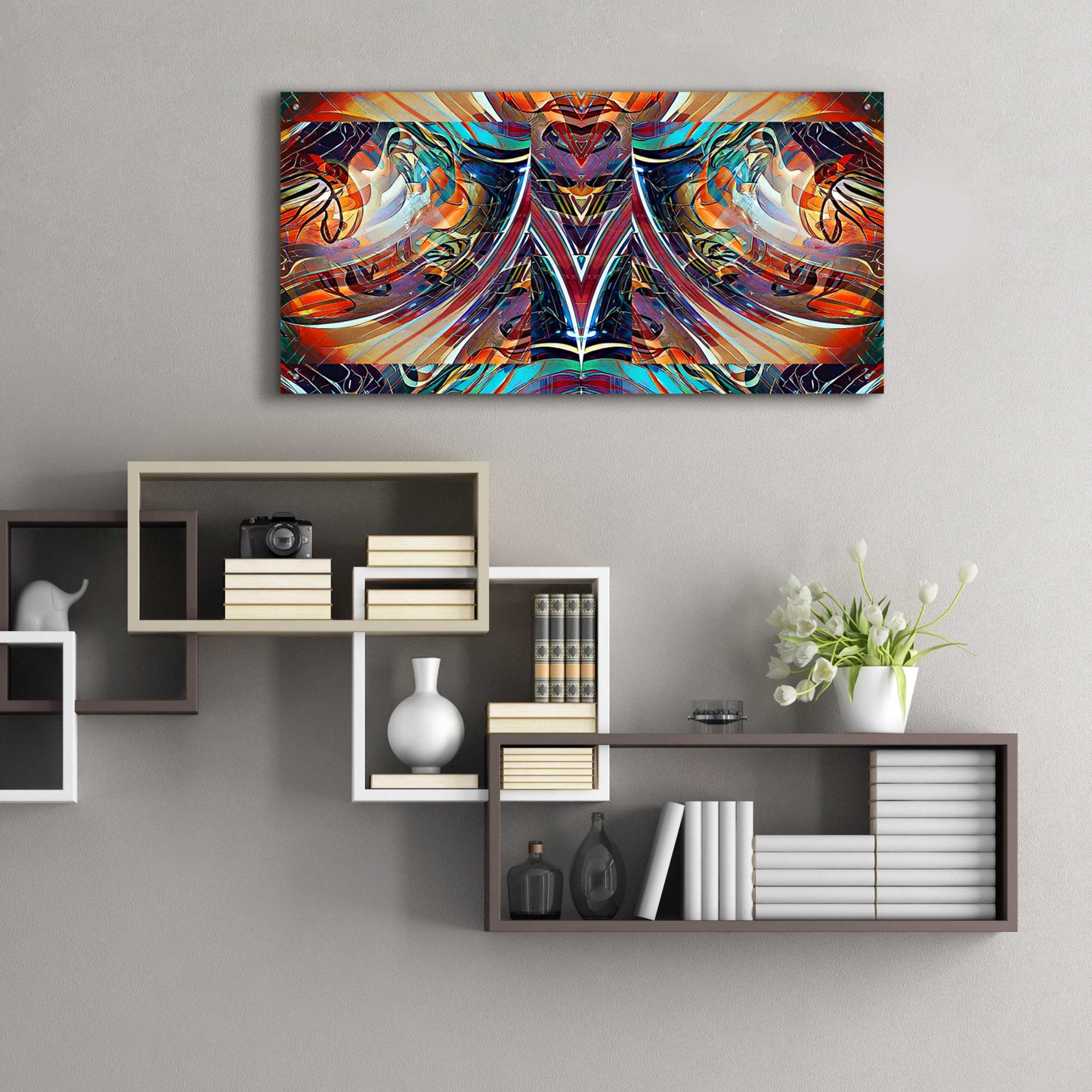 Epic Art 'Musical Glass II' by David Manlove, Acrylic Glass Wall Art,48x24