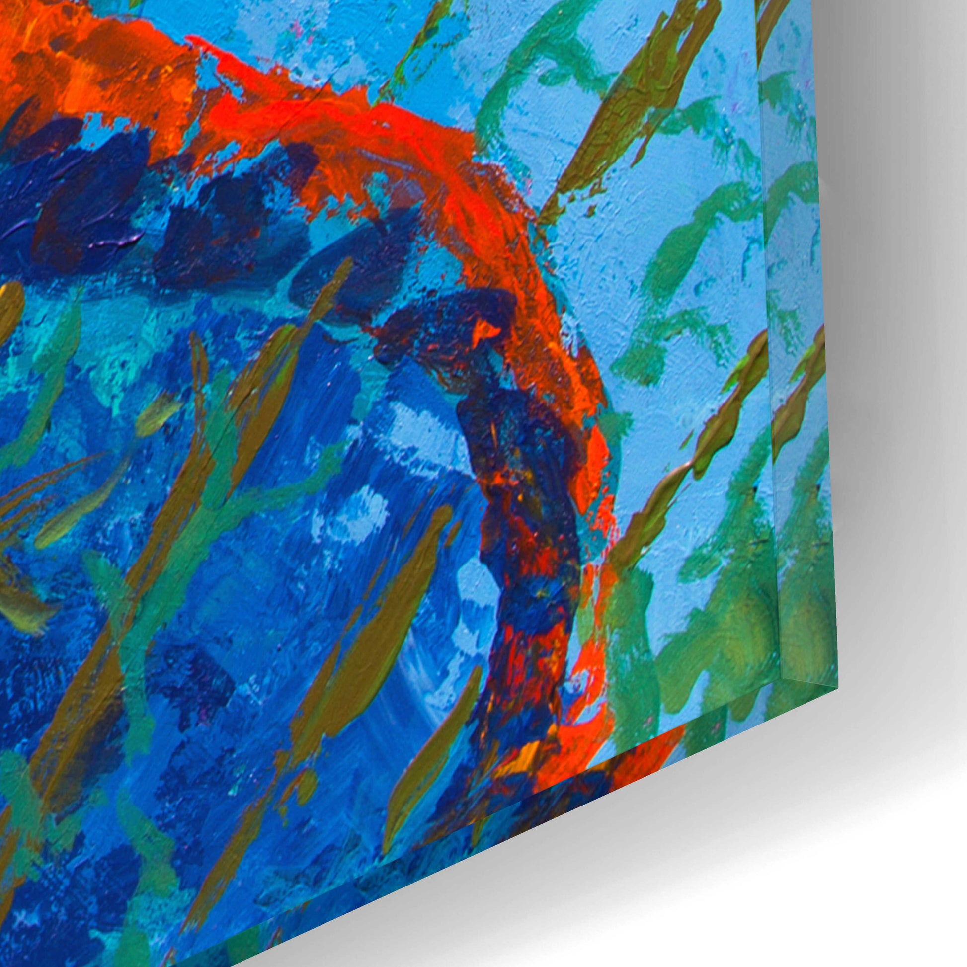 Epic Art 'Miniature Majesty of the Ocean Orange Caribbe' by Jace D McTier, Acrylic Glass Wall Art,12x16