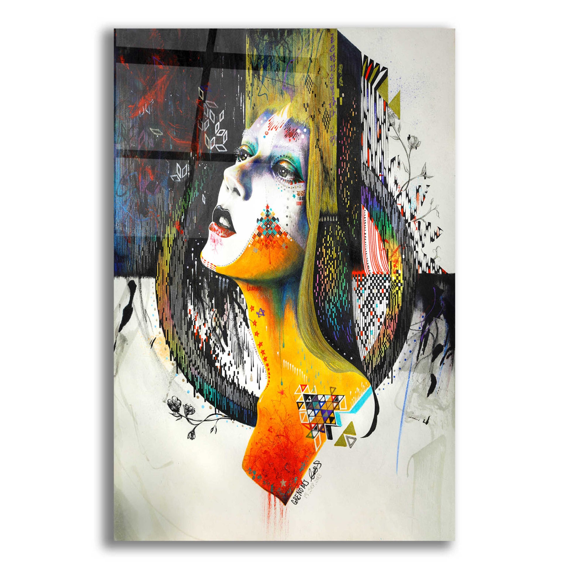 Epic Art 'Between Hope And Despair' by MinJae, Acrylic Glass Wall Art,12x16