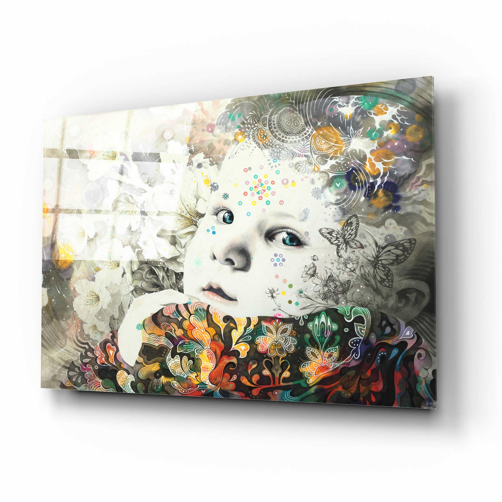 Epic Art 'Blooming' by MinJae, Acrylic Glass Wall Art,16x12