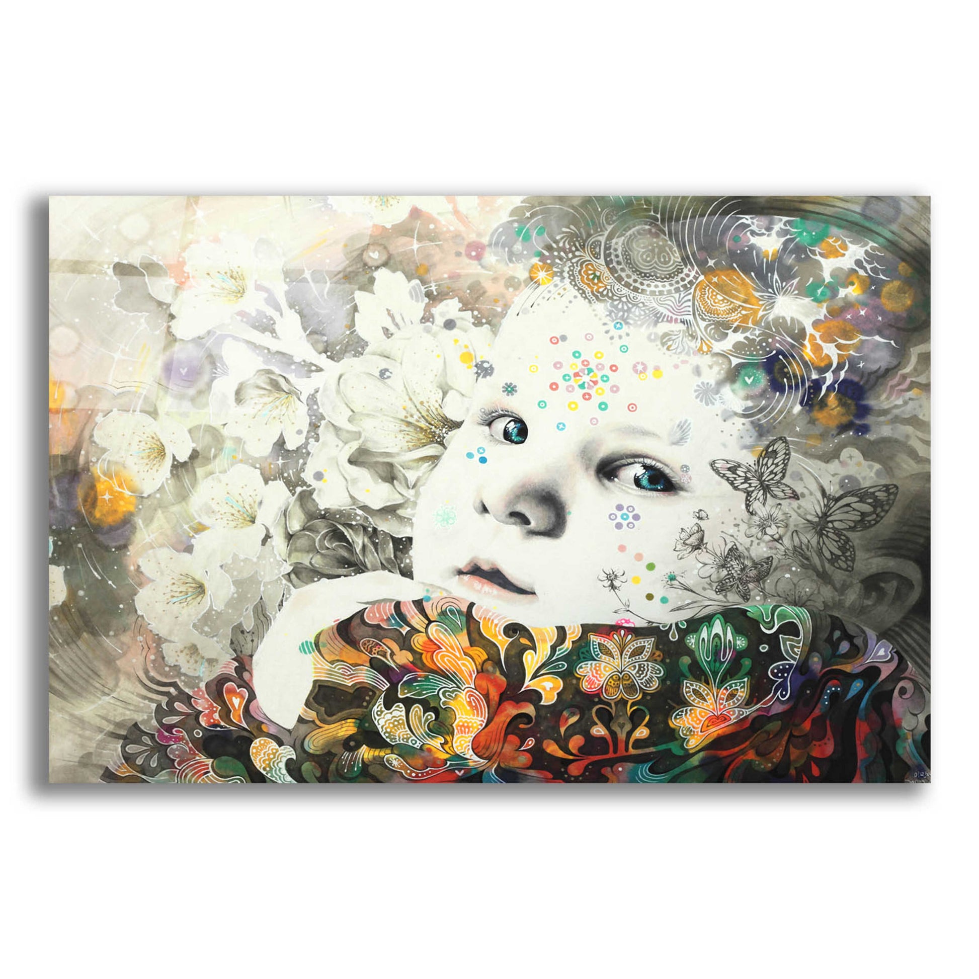 Epic Art 'Blooming' by MinJae, Acrylic Glass Wall Art,16x12