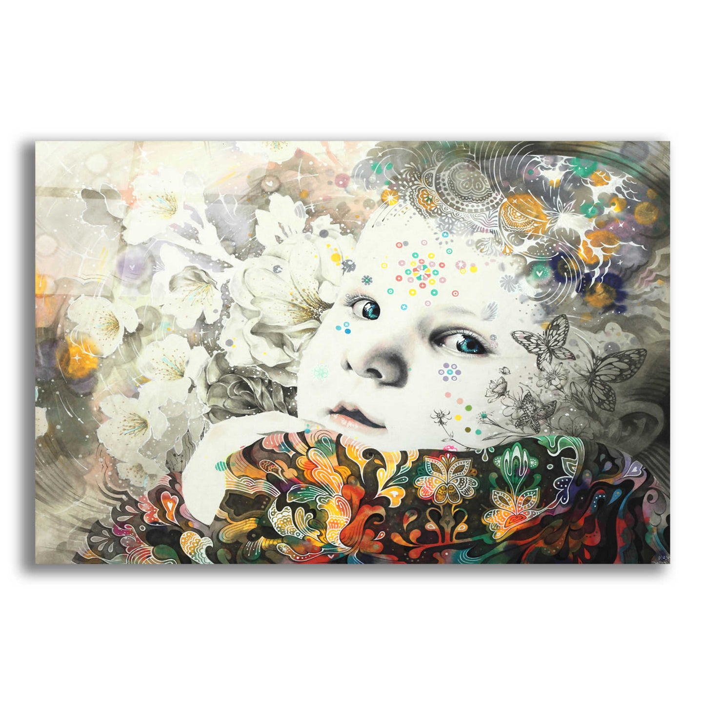 Epic Art 'Blooming' by MinJae, Acrylic Glass Wall Art,24x16