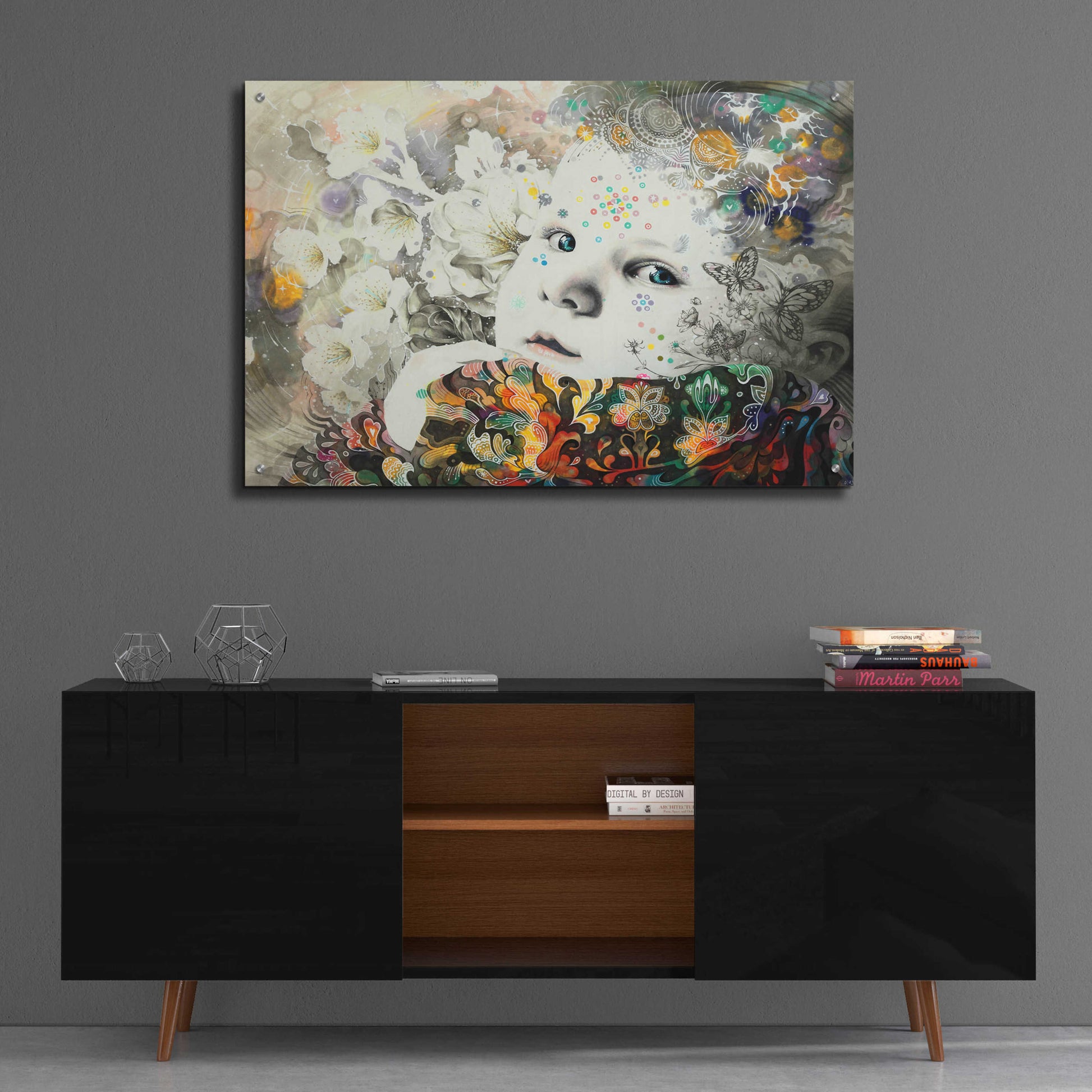 Epic Art 'Blooming' by MinJae, Acrylic Glass Wall Art,36x24