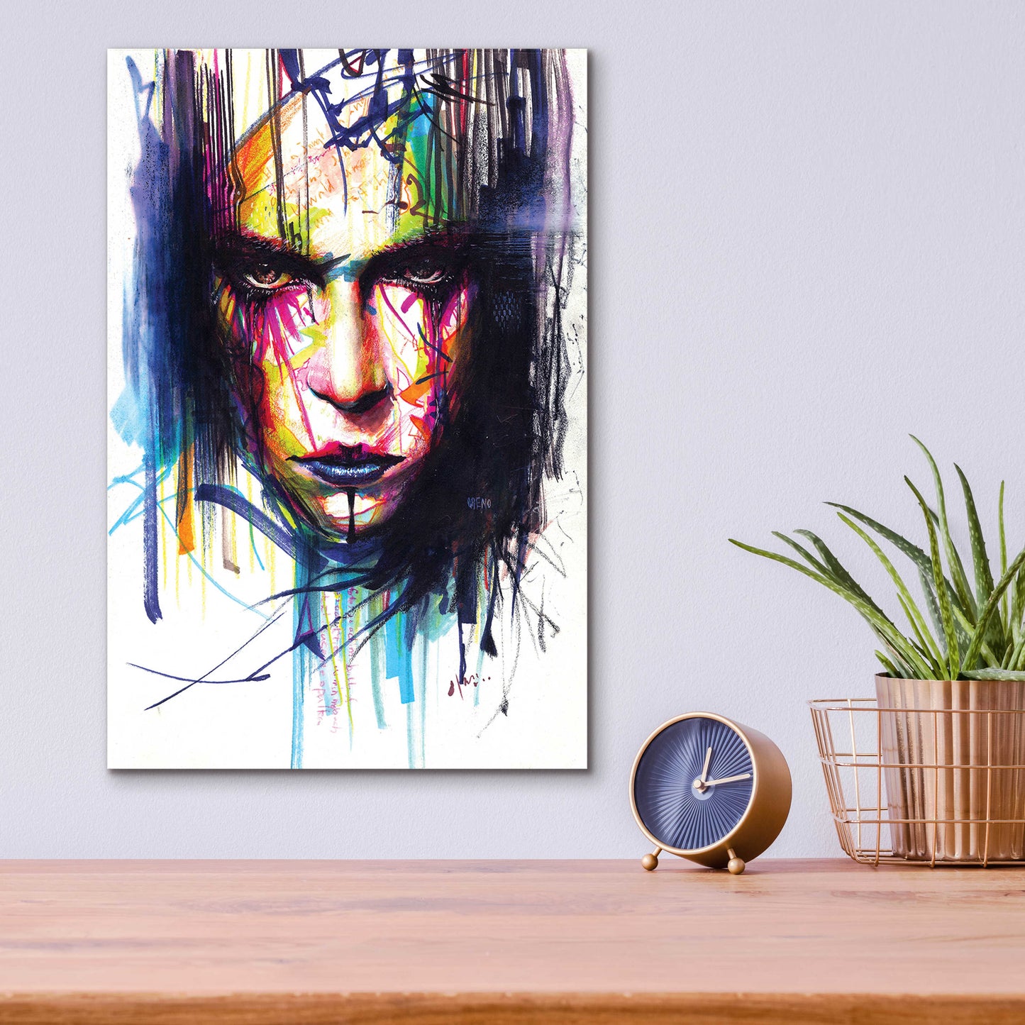 Epic Art 'Gaze 2' by MinJae, Acrylic Glass Wall Art,12x16