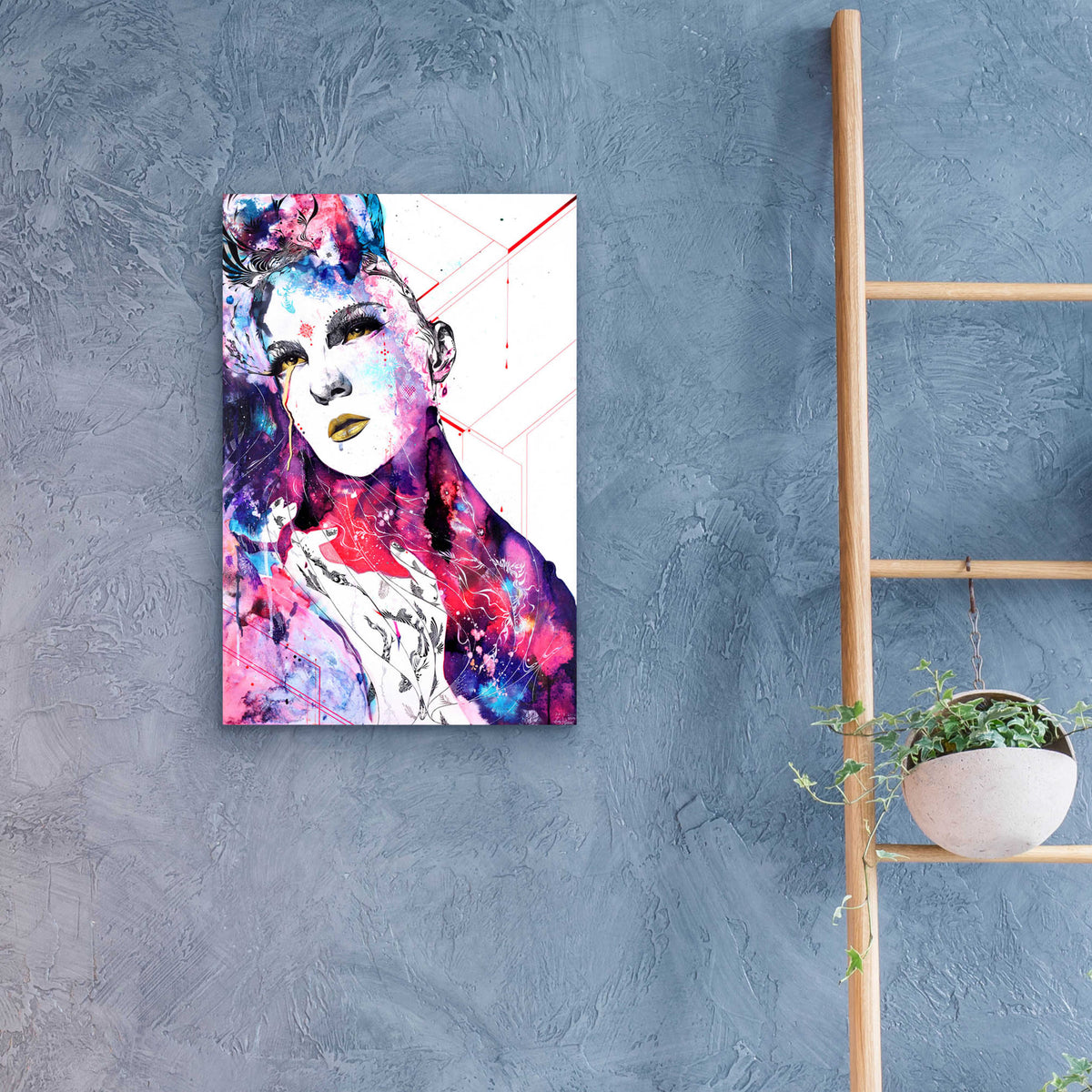 Epic Art 'The FlowIn Us' by MinJae, Acrylic Glass Wall Art,16x24