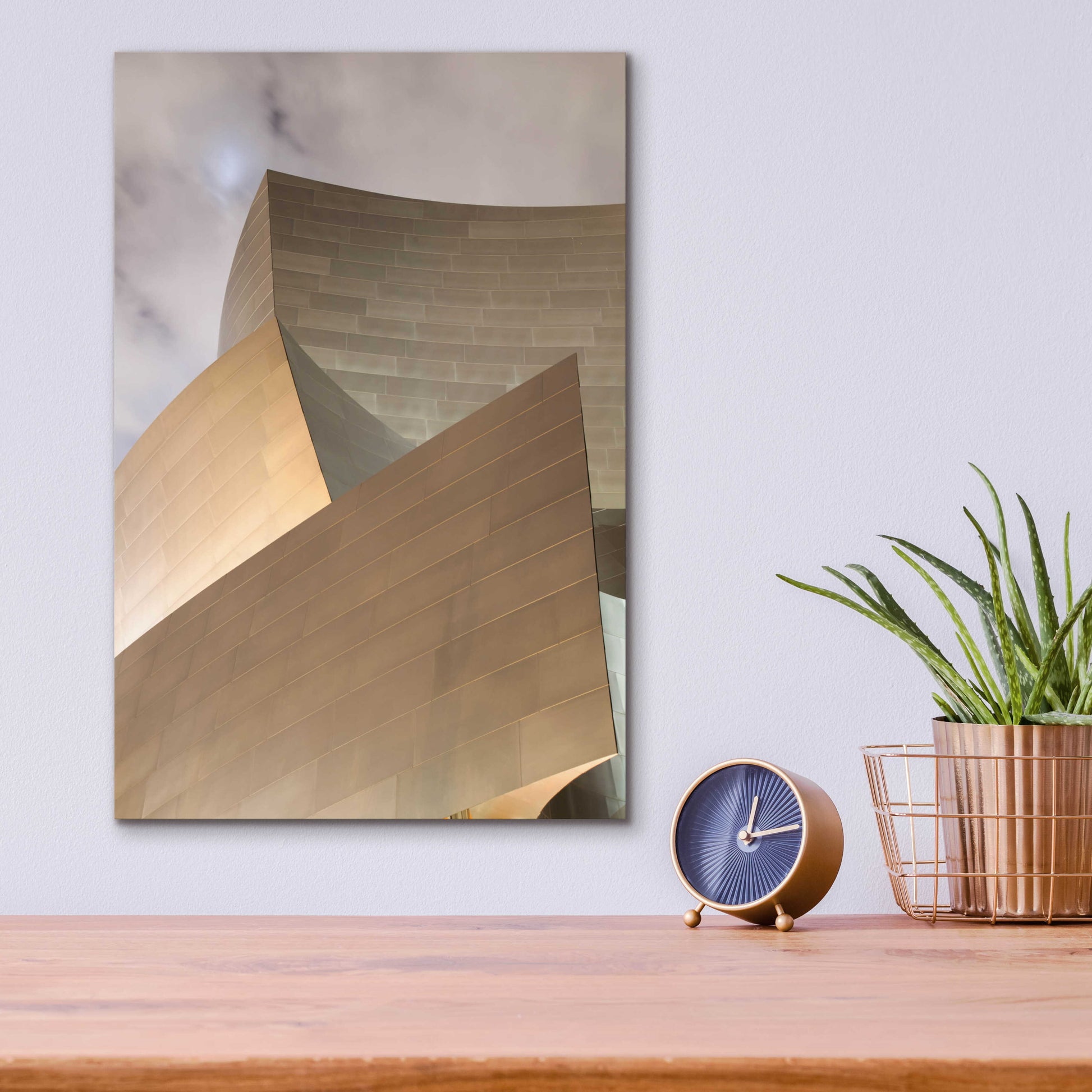 Epic Art 'Angles Disney Concert Hall' by Chris Moyer, Acrylic Glass Wall Art,12x16