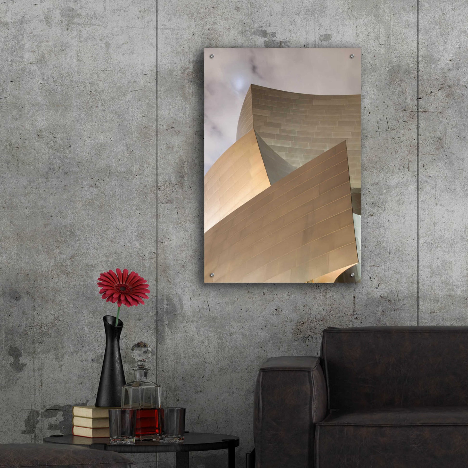 Epic Art 'Angles Disney Concert Hall' by Chris Moyer, Acrylic Glass Wall Art,24x36