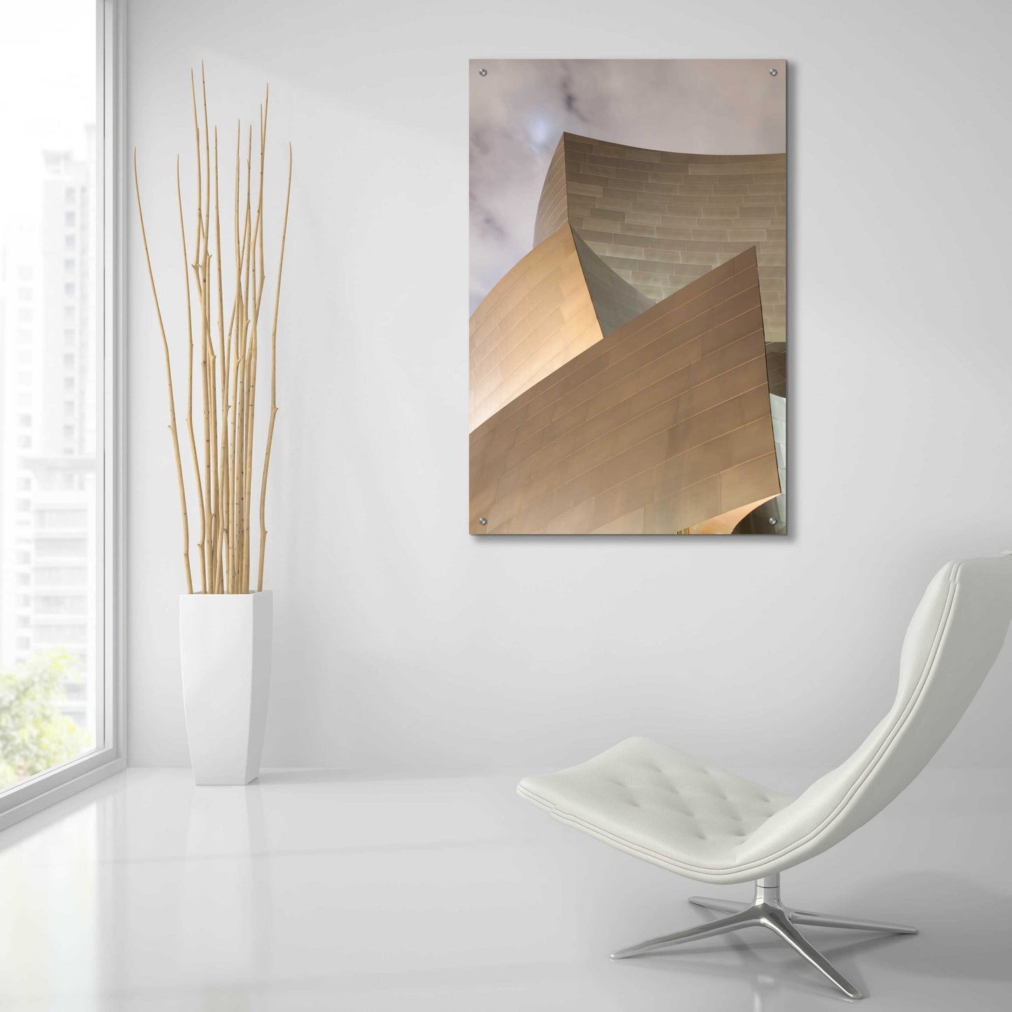 Epic Art 'Angles Disney Concert Hall' by Chris Moyer, Acrylic Glass Wall Art,24x36