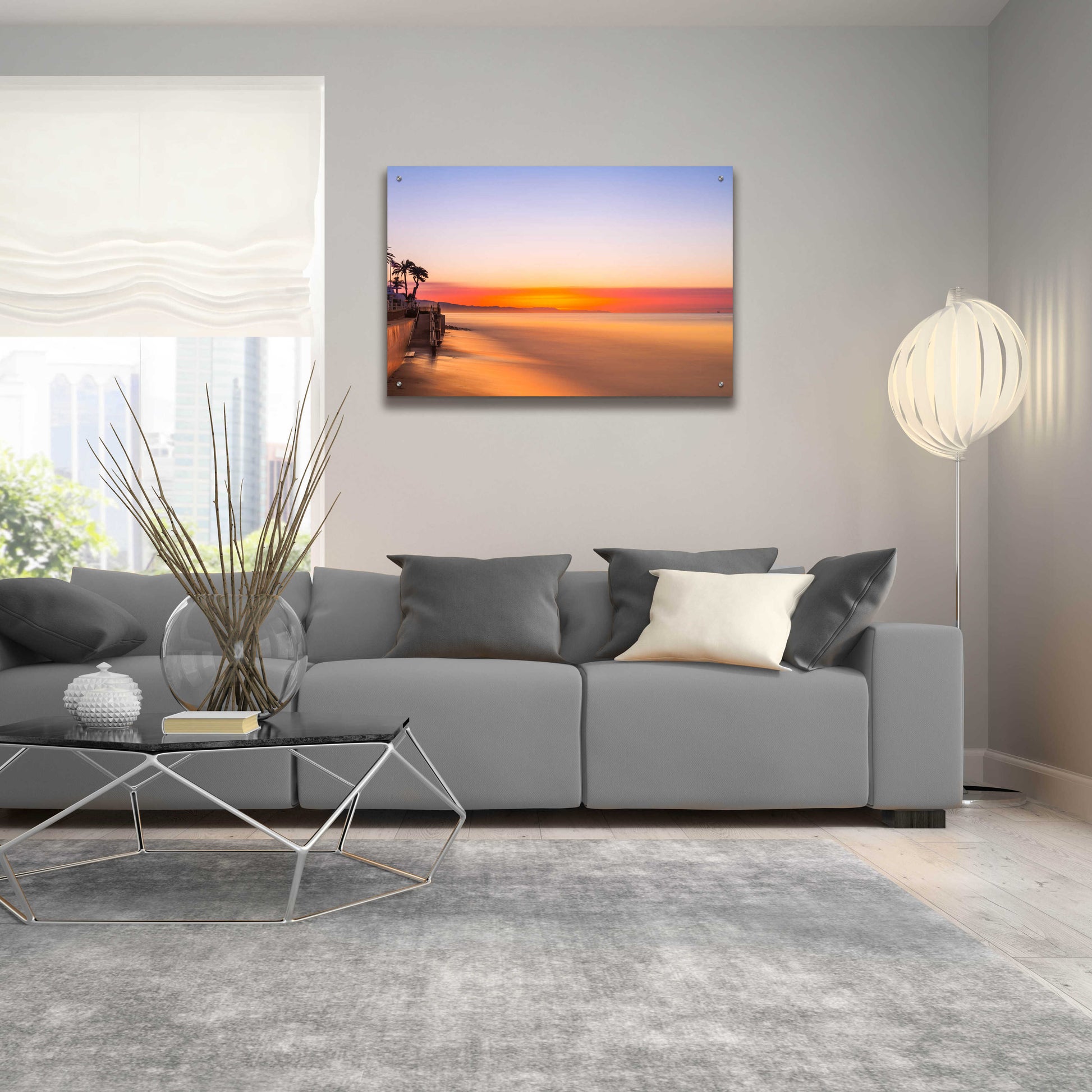 Epic Art 'Baltimore Sunrise' by Chris Moyer, Acrylic Glass Wall Art,36x24