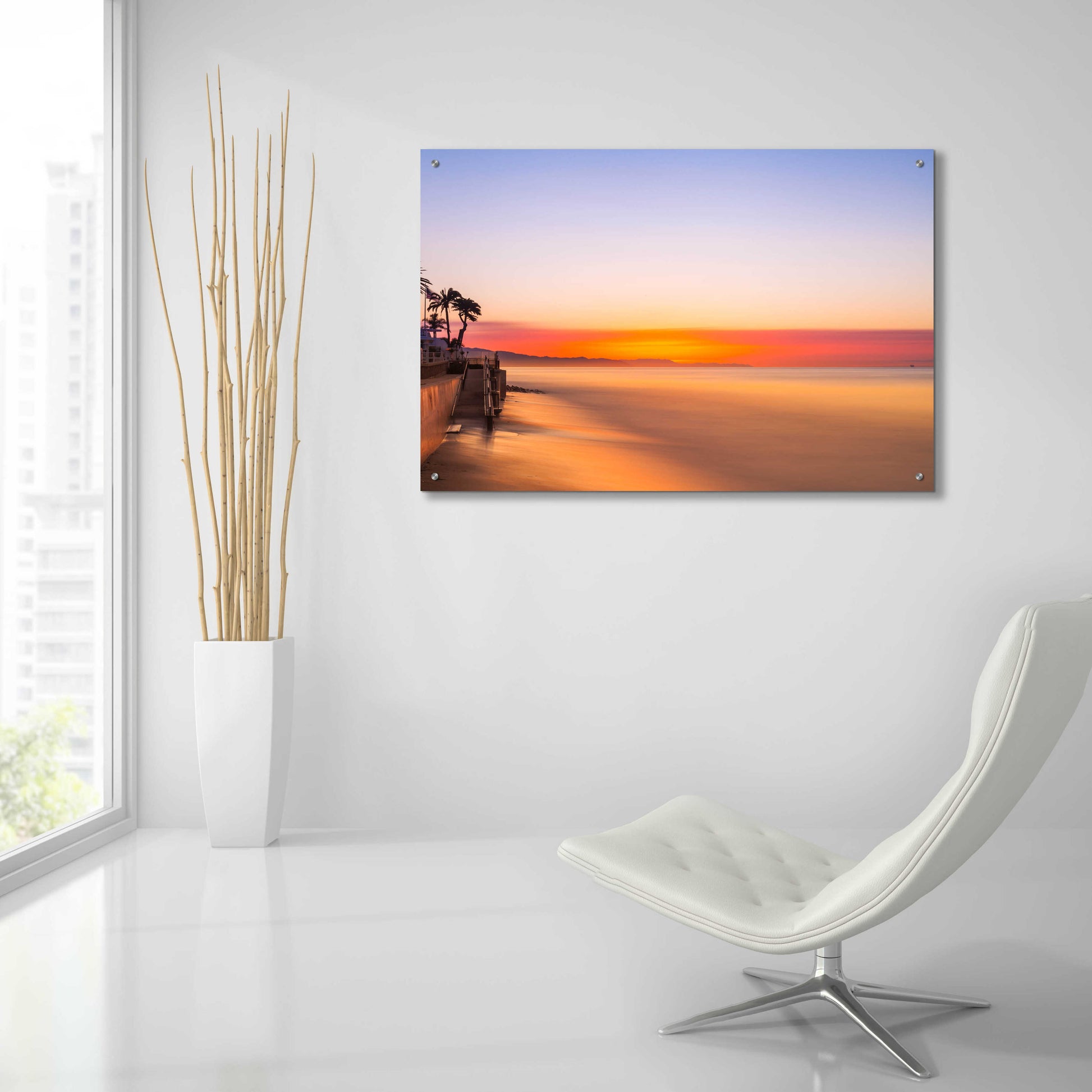 Epic Art 'Baltimore Sunrise' by Chris Moyer, Acrylic Glass Wall Art,36x24