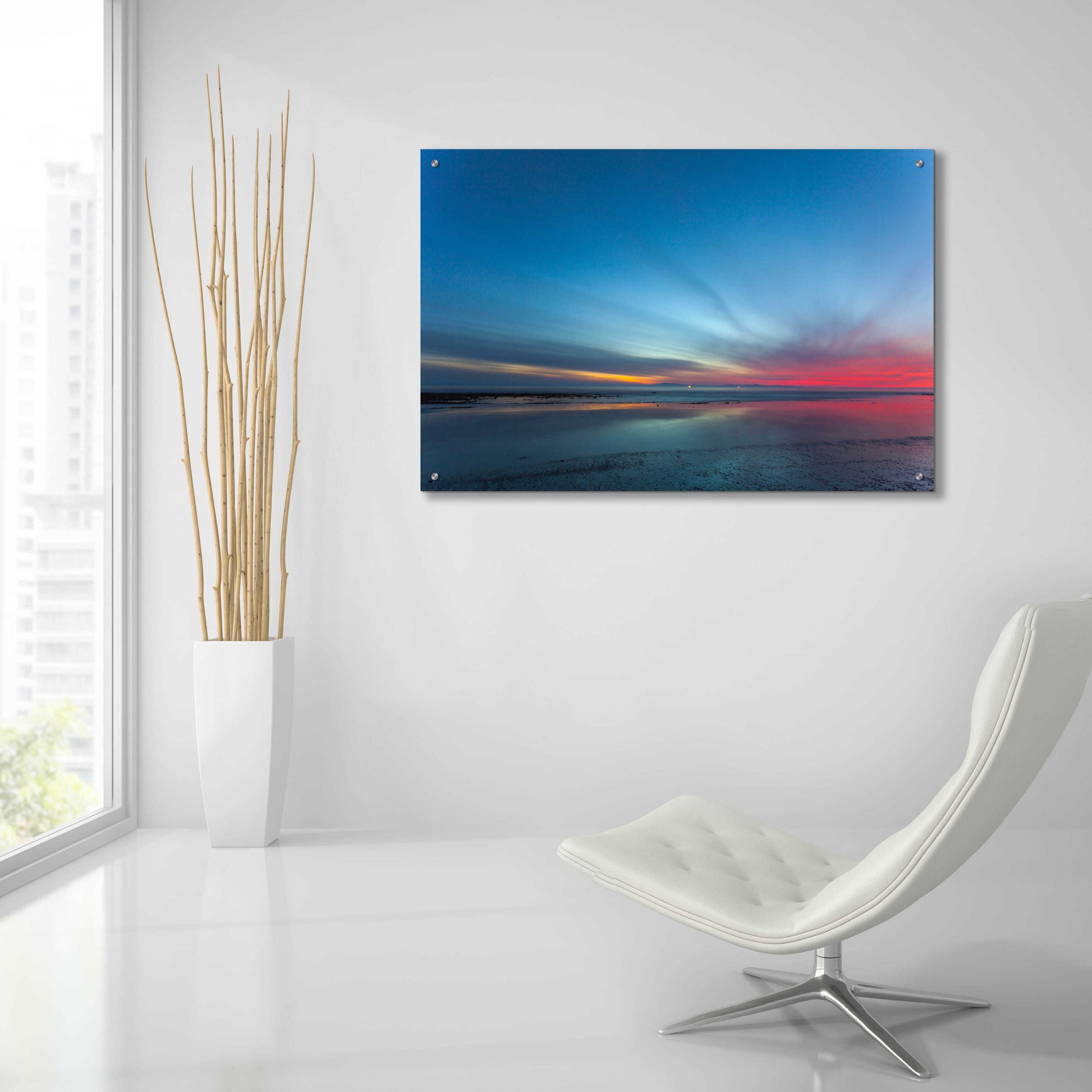 Epic Art 'Blue Hour' by Chris Moyer, Acrylic Glass Wall Art,36x24