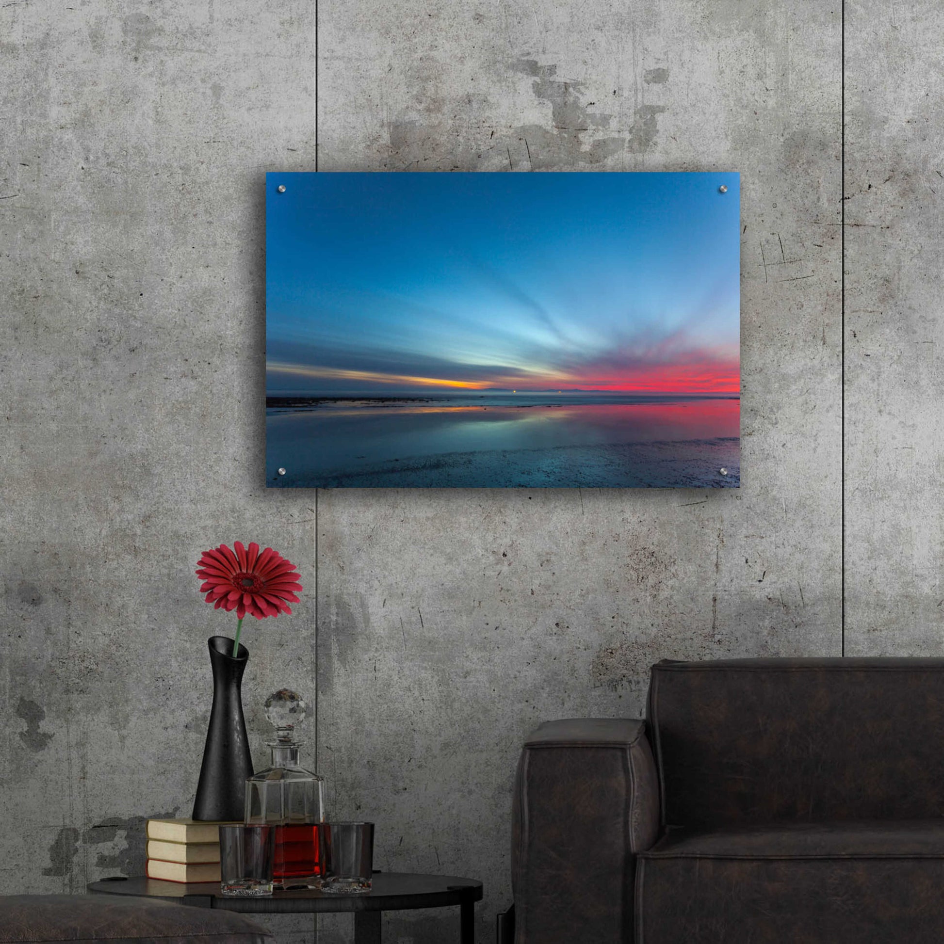 Epic Art 'Blue Hour' by Chris Moyer, Acrylic Glass Wall Art,36x24