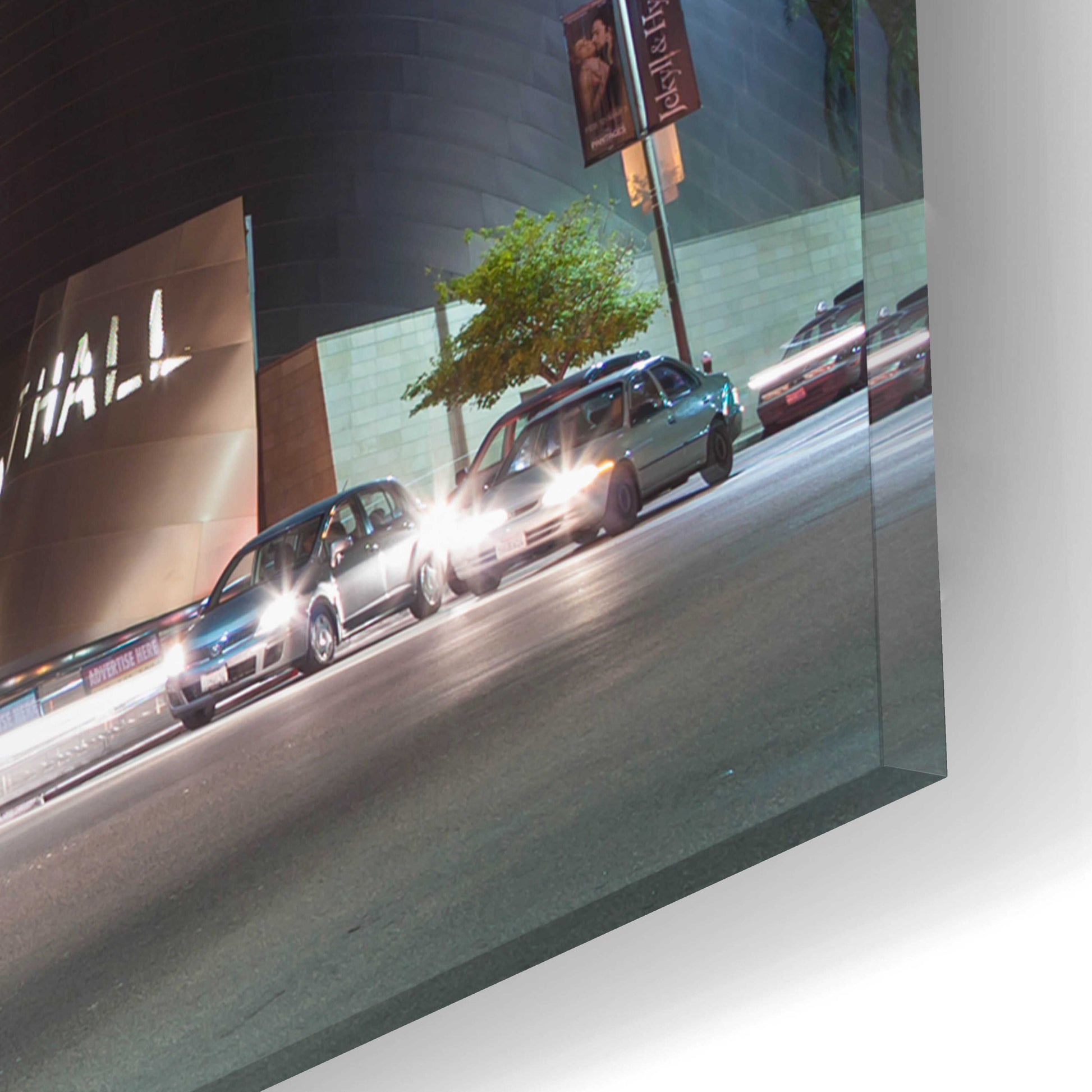 Epic Art 'Bus Streak Disney Concert Hall' by Chris Moyer, Acrylic Glass Wall Art,16x12