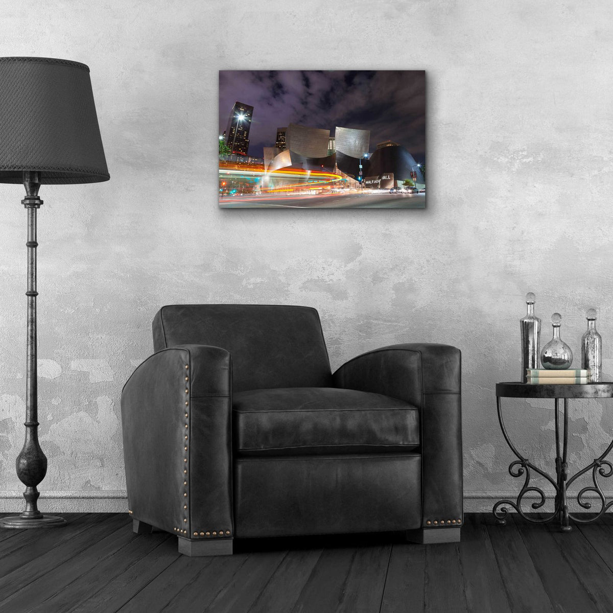 Bus Streak Concert Hall by Chris Moyer - 24x16 acrylic wall art in a room