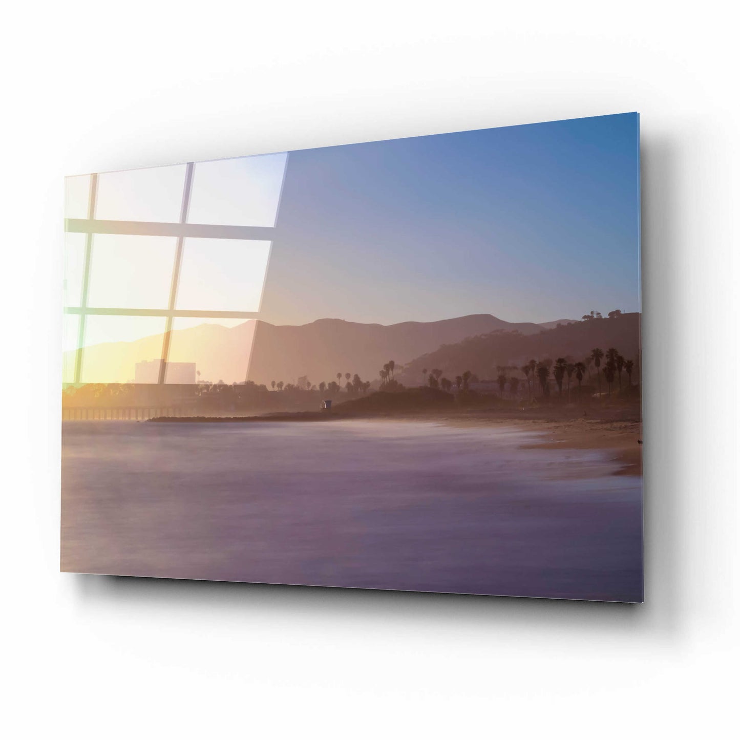 Epic Art 'Down the Beach' by Chris Moyer, Acrylic Glass Wall Art,16x12