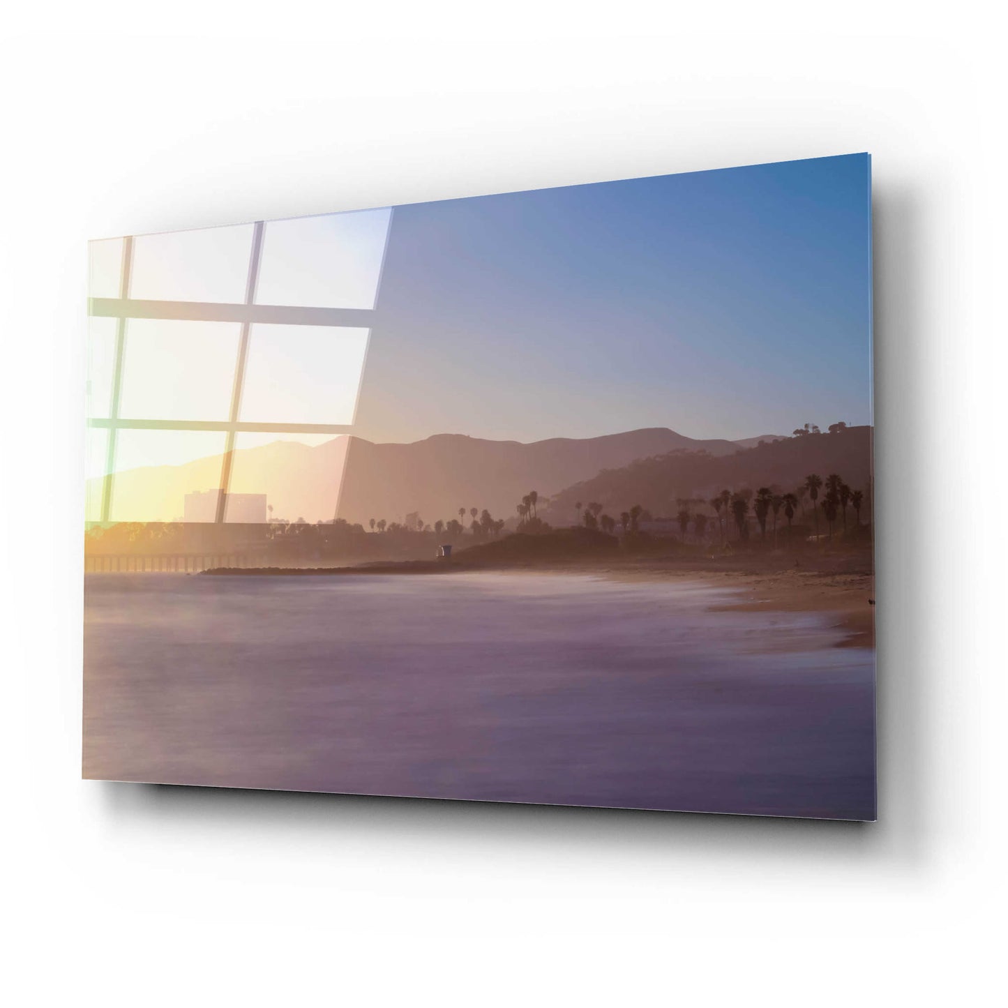 Epic Art 'Down the Beach' by Chris Moyer, Acrylic Glass Wall Art,24x16