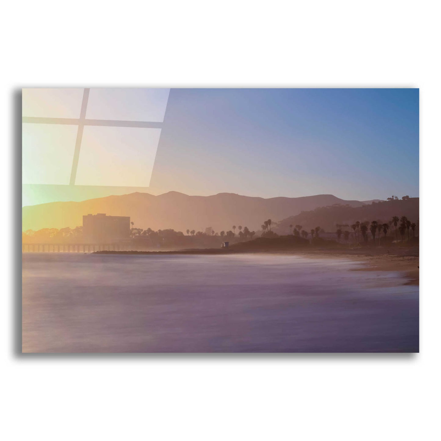 Epic Art 'Down the Beach' by Chris Moyer, Acrylic Glass Wall Art,24x16