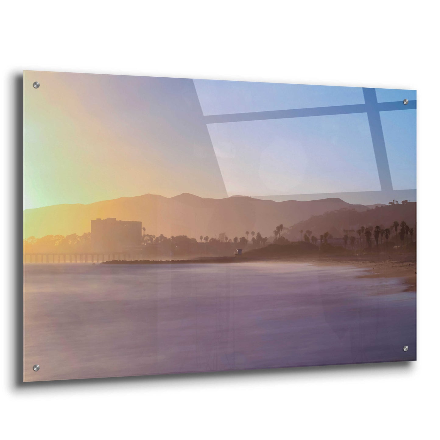 Epic Art 'Down the Beach' by Chris Moyer, Acrylic Glass Wall Art,36x24