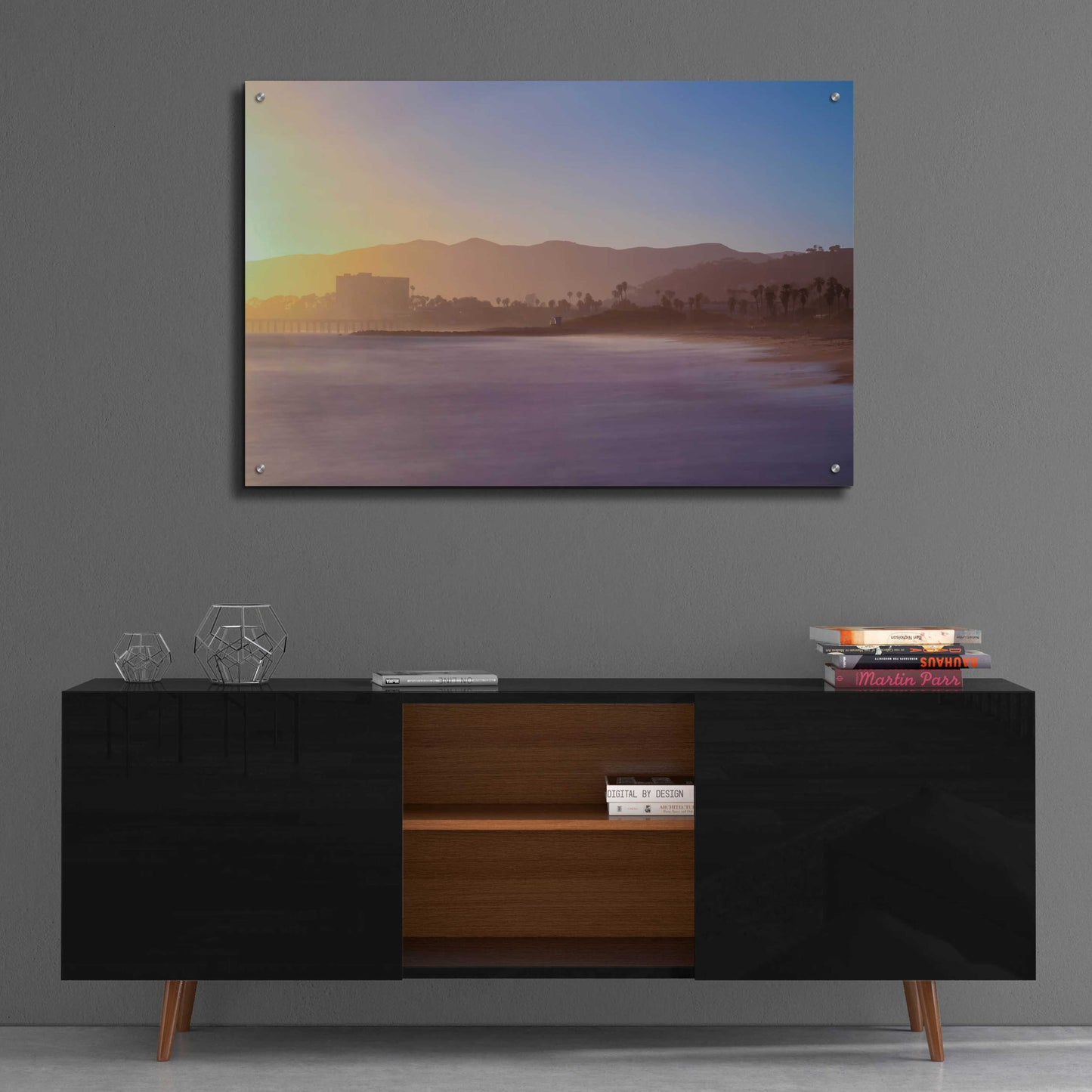 Epic Art 'Down the Beach' by Chris Moyer, Acrylic Glass Wall Art,36x24