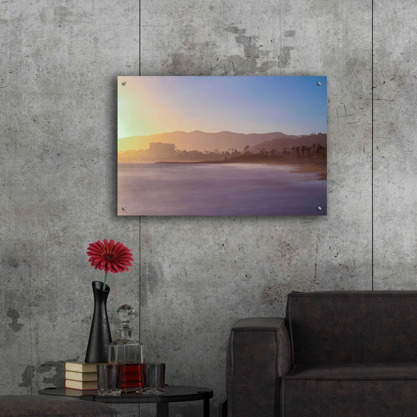 Epic Art 'Down the Beach' by Chris Moyer, Acrylic Glass Wall Art,36x24