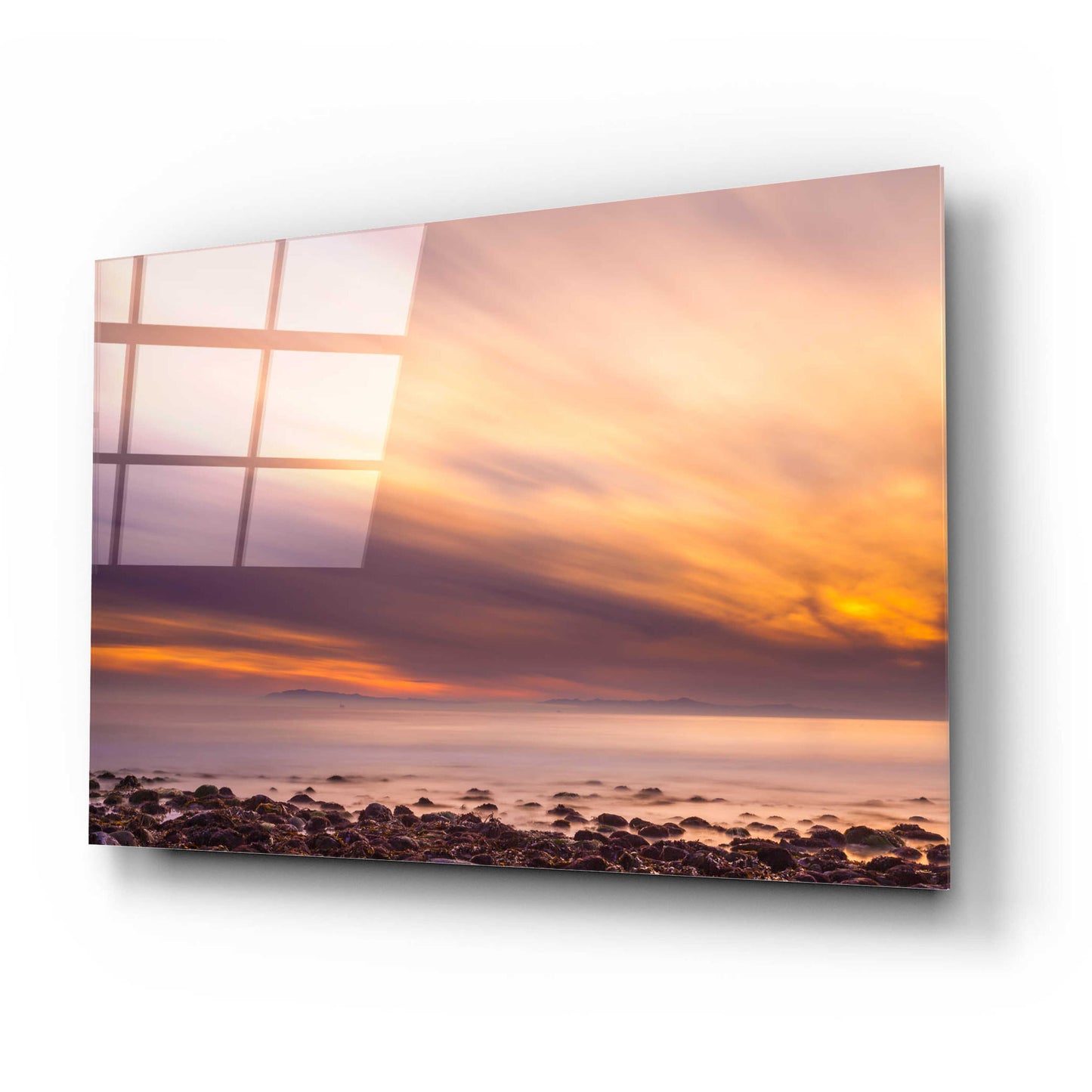 Epic Art 'Fire in the Sky' by Chris Moyer, Acrylic Glass Wall Art,24x16